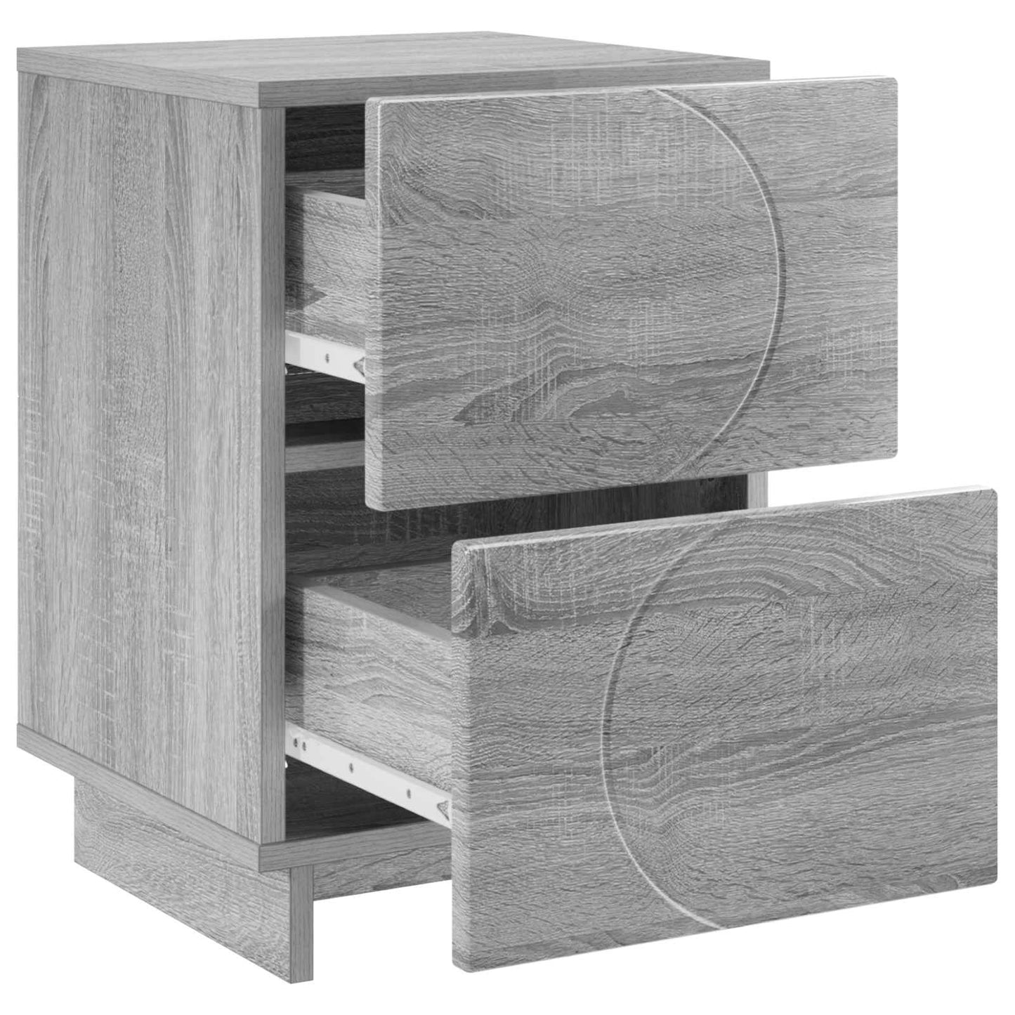 vidaXL Κομοδίνο Γκρι Sonoma 33,5 x 34,5 x 50 εκ Επεξεργασμένο Ξύλο