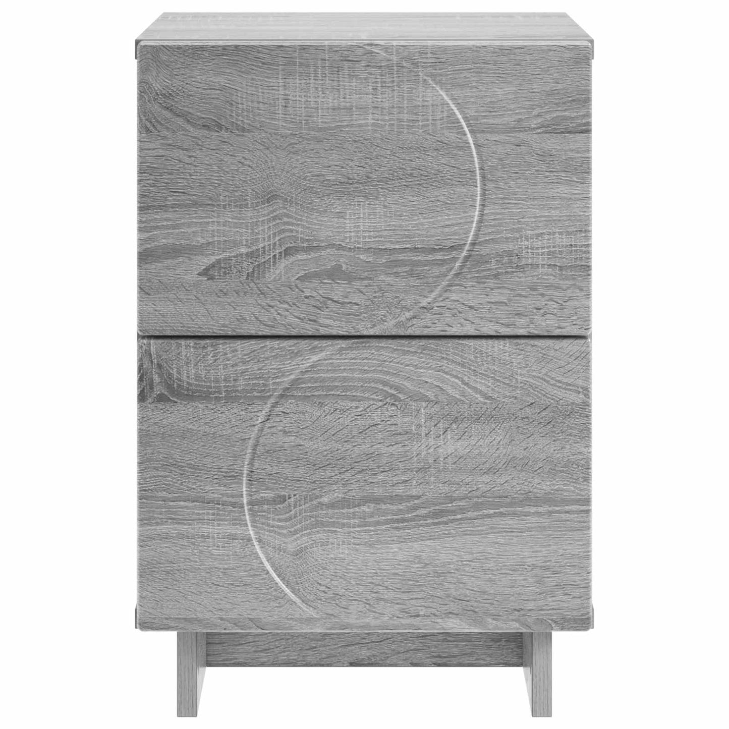 vidaXL Κομοδίνο Γκρι Sonoma 33,5 x 34,5 x 50 εκ Επεξεργασμένο Ξύλο