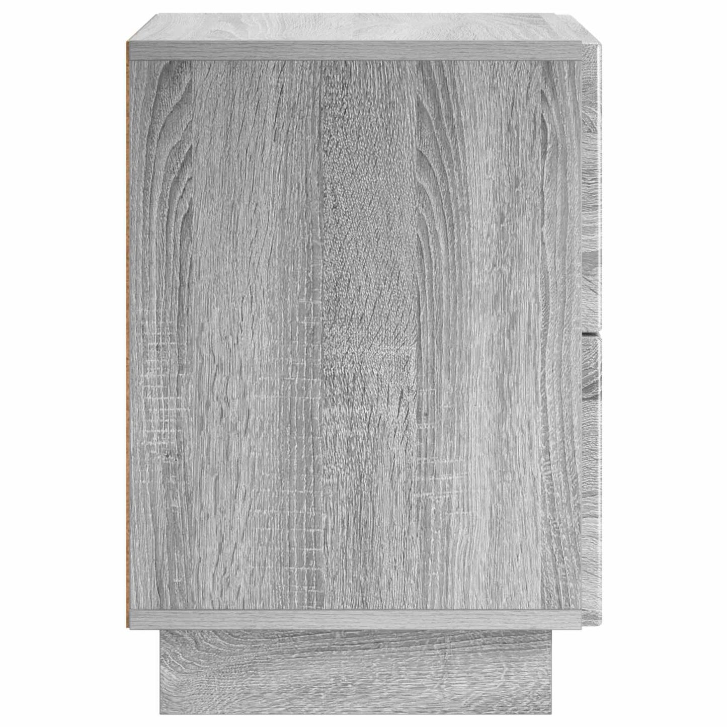 vidaXL Κομοδίνο Γκρι Sonoma 33,5 x 34,5 x 50 εκ Επεξεργασμένο Ξύλο