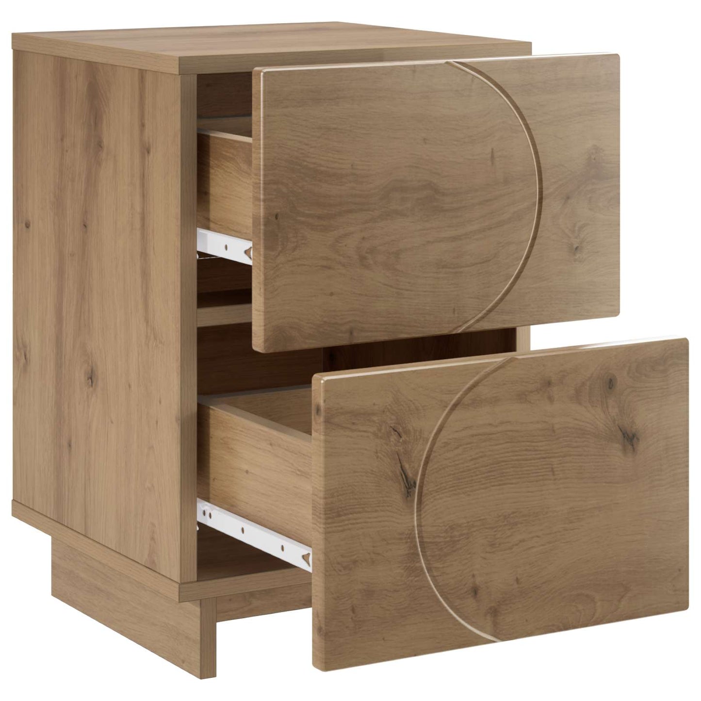 vidaXL Κομοδίνο Artisan Δρυς 33,5 x 34,5 x 50 εκ Επεξεργασμένο Ξύλο