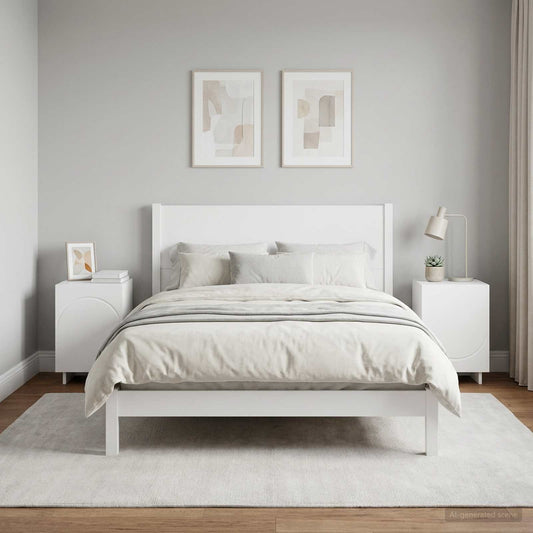 vidaXL Κομοδίνο 2 pcs Λευκό 33,5 x 34,5 x 50 εκ Επεξεργασμένο Ξύλο