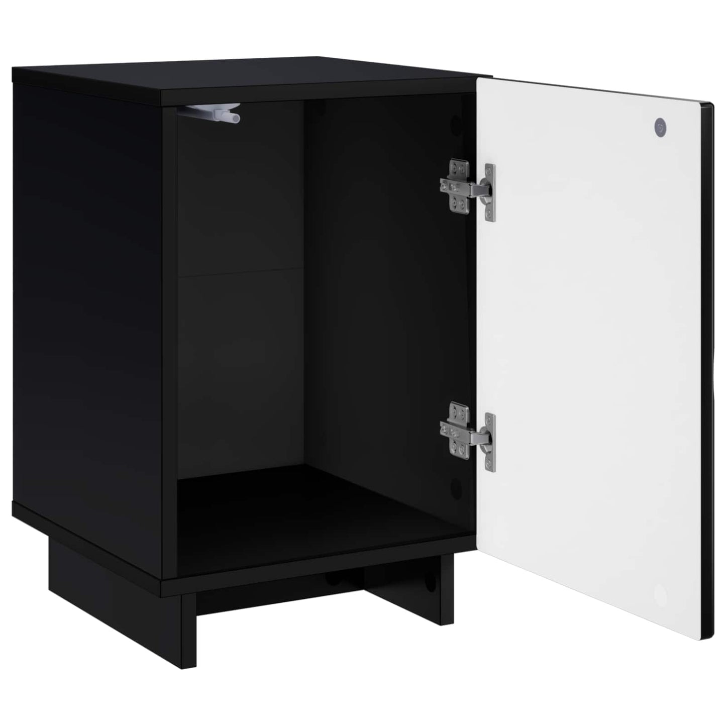 vidaXL Κομοδίνο 2 pcs Μαύρο 33,5 x 34,5 x 50 εκ Επεξεργασμένο Ξύλο