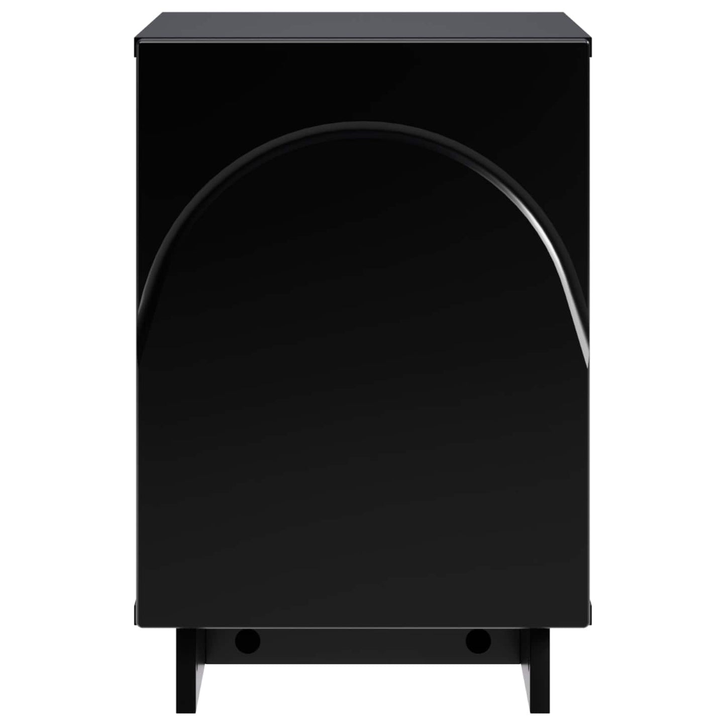 vidaXL Κομοδίνο 2 pcs Μαύρο 33,5 x 34,5 x 50 εκ Επεξεργασμένο Ξύλο