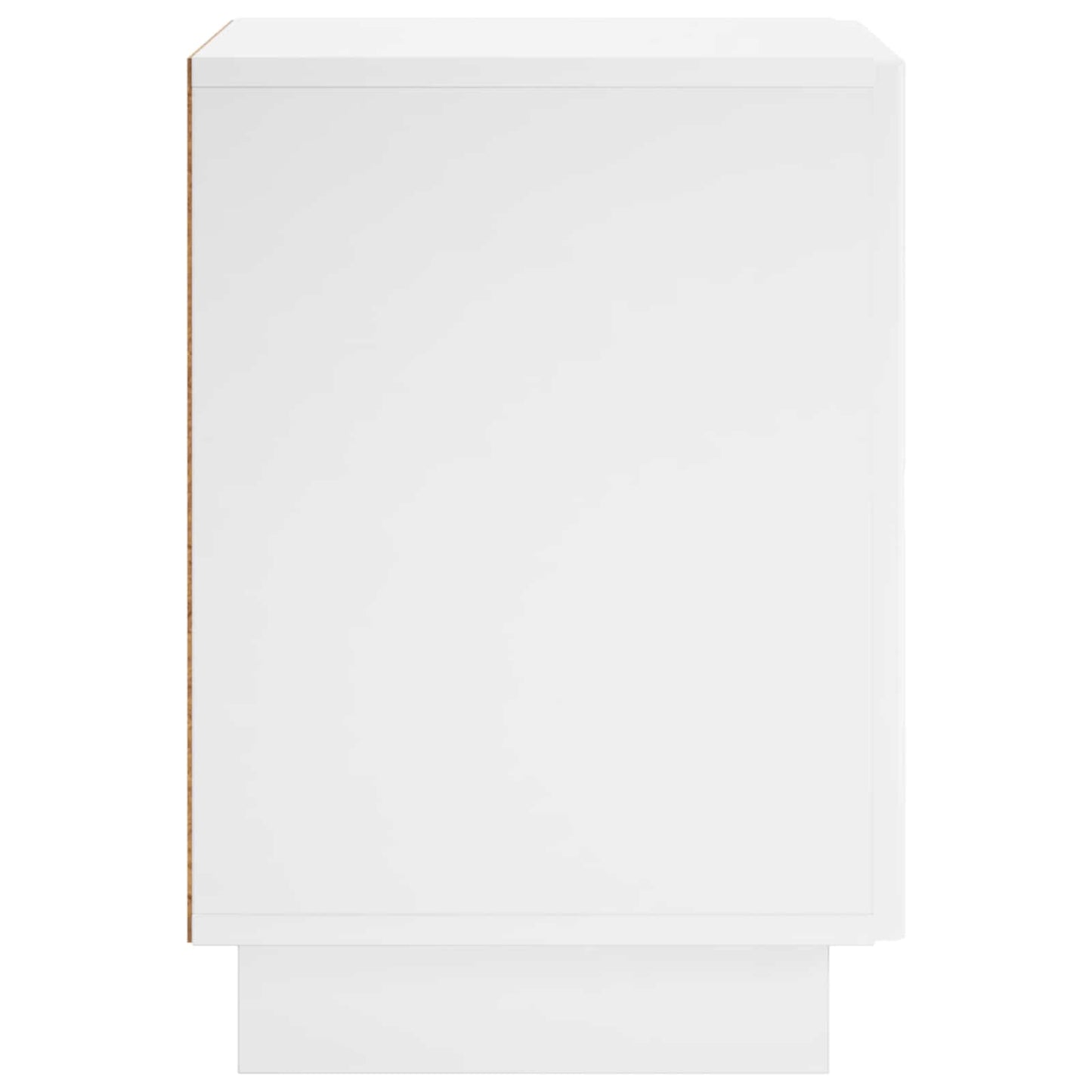 vidaXL Κομοδίνο Γυαλιστερό Λευκό 33,5 x 34,5 x 50 εκ
