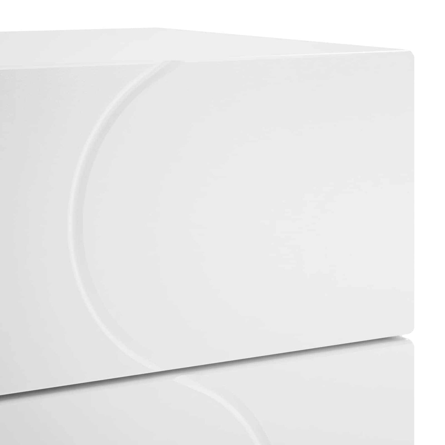 vidaXL Κομοδίνο Λευκό 33,5 x 34,5 x 60 εκ. Επεξεργασμένο Ξύλο