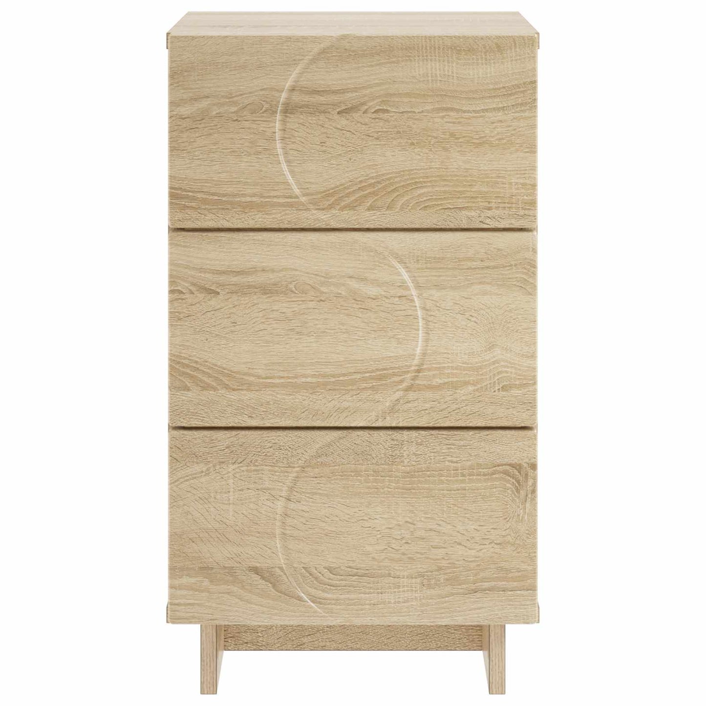 vidaXL Κομοδίνο 2 τεμ. Sonoma δρυς 33,5 x 34,5 x 60 εκ.