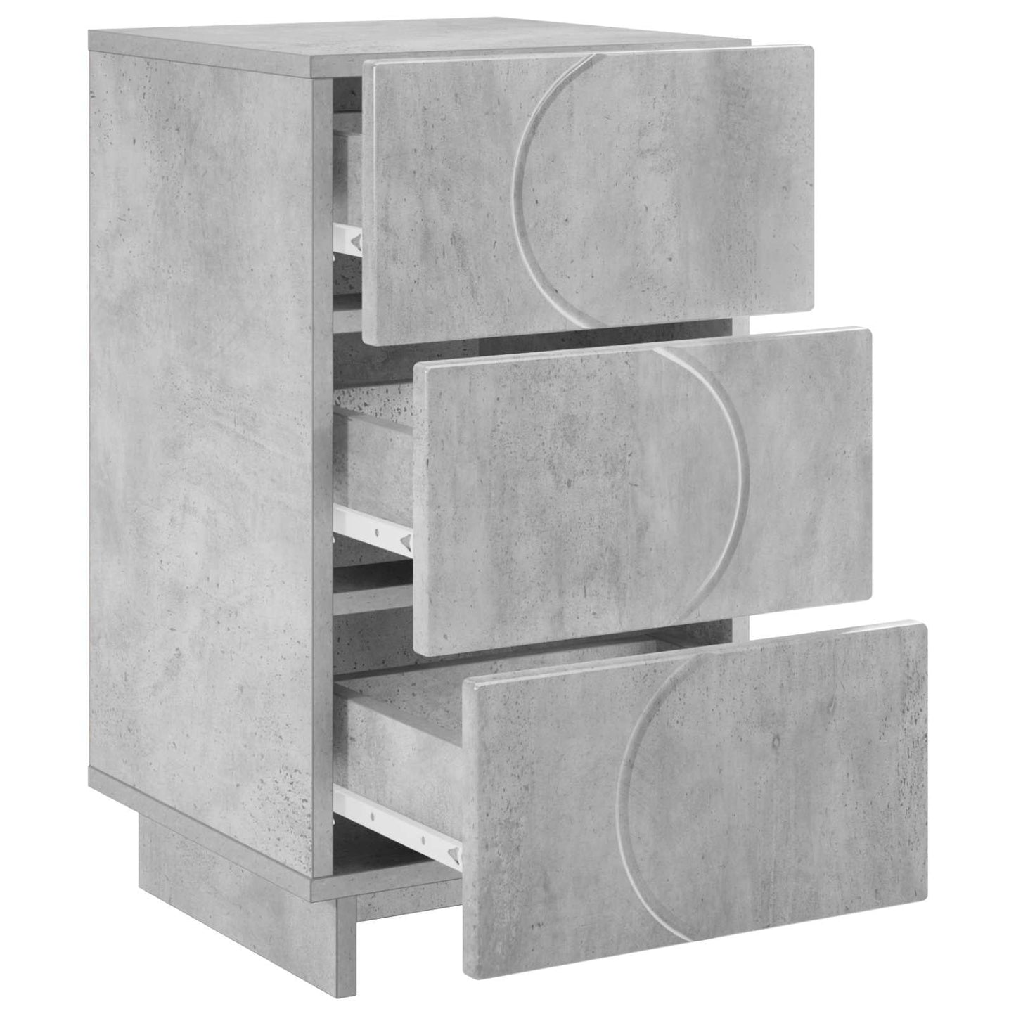 vidaXL Κομοδίνο Γκρι Σκυροδέματος 33,5 x 34,5 x 60 εκ.