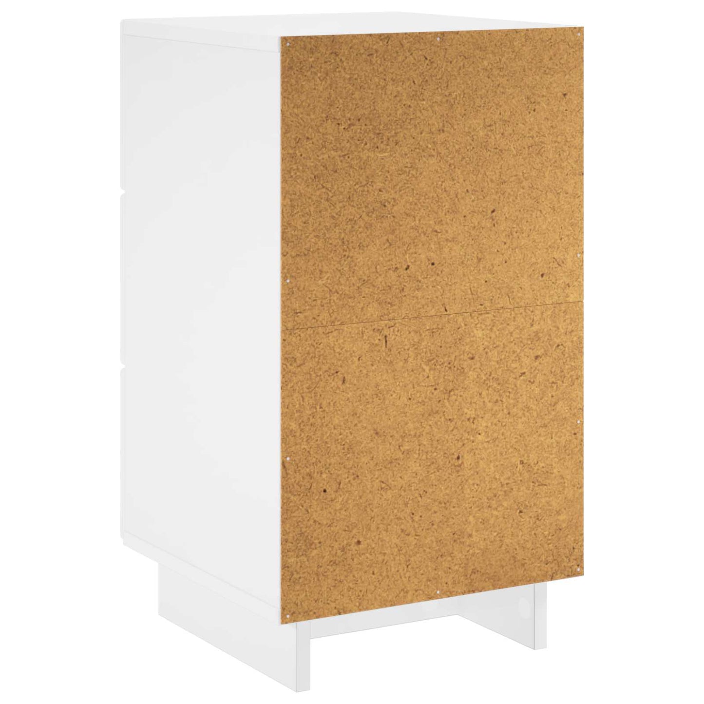 vidaXL Κομοδίνο Λευκό υψηλής γυαλάδας 33,5 x 34,5 x 60 εκ.