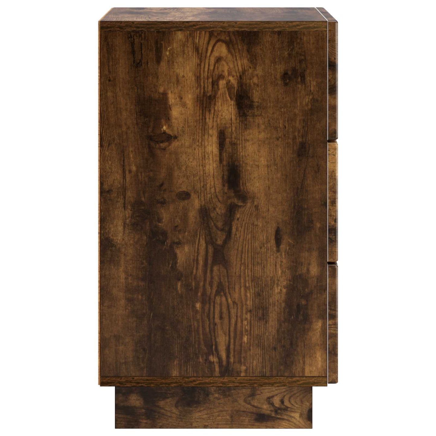 vidaXL Κομοδίνο Καπνισμένο Ξύλο Δρυός 33,5 x 34,5 x 60 εκ.