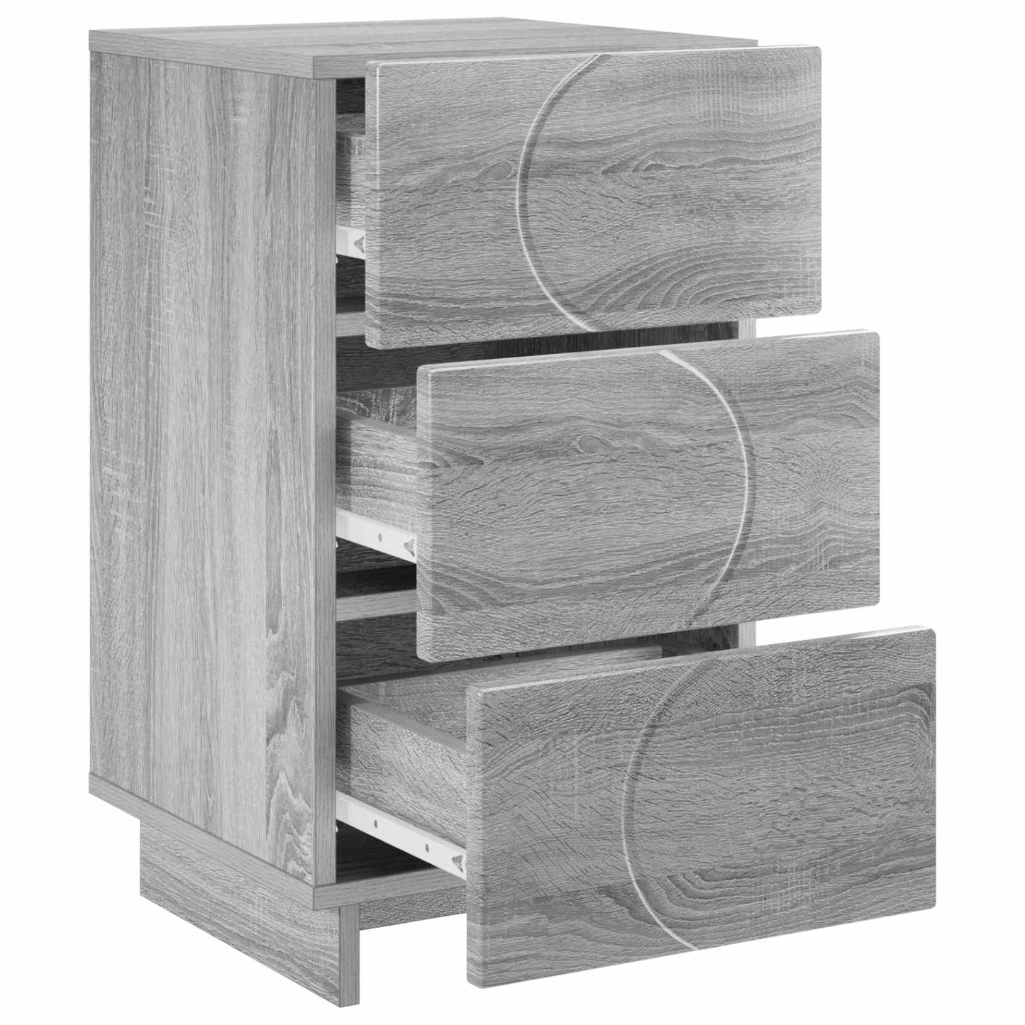 vidaXL Κομοδίνο 2 τεμ. Γκρι Sonoma 33,5 x 34,5 x 60 εκ.