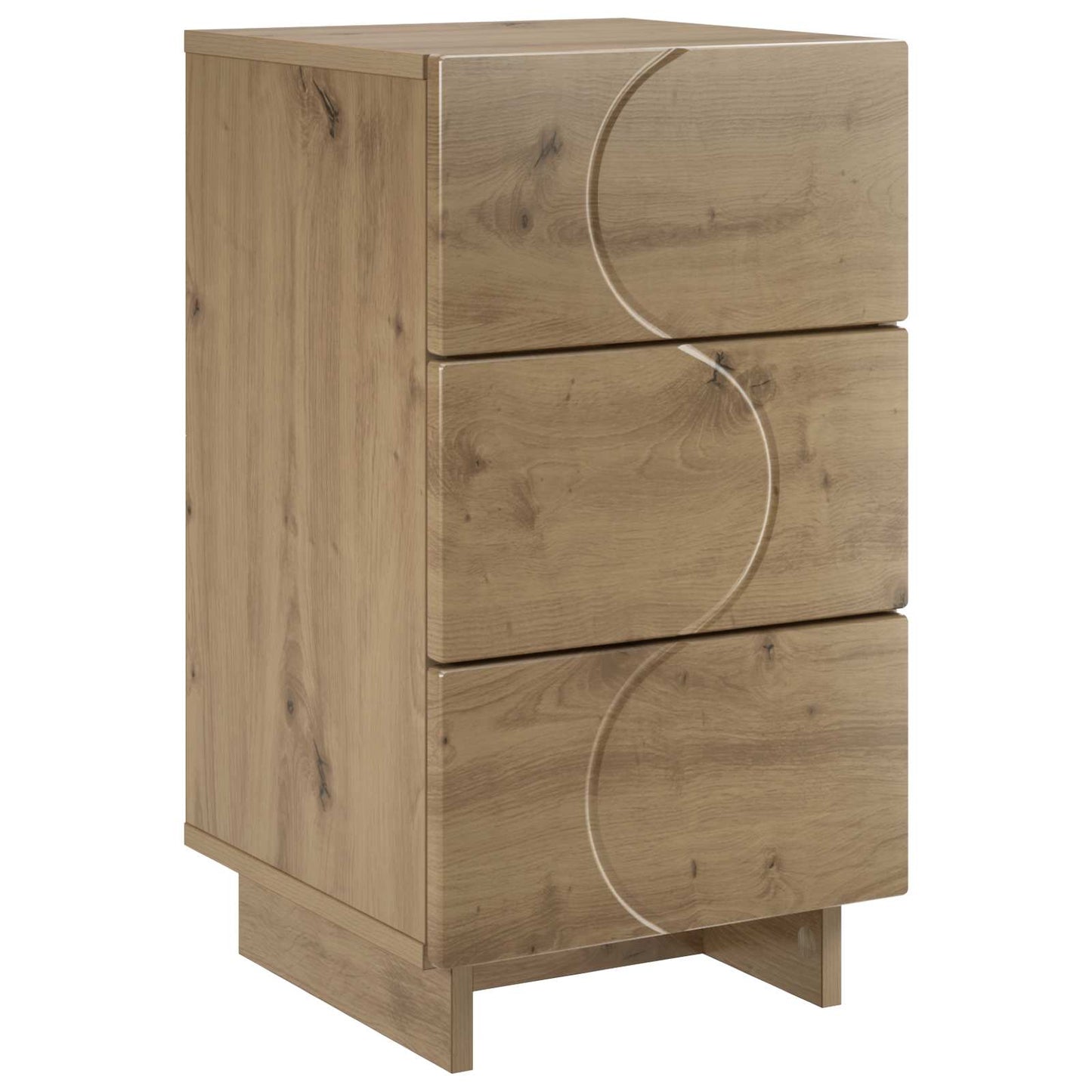 vidaXL Κομοδίνο Artisan Δρυς 33,5 x 34,5 x 60 εκ. Επεξεργασμένο Ξύλο