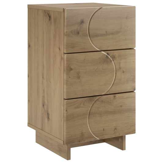 vidaXL Κομοδίνο Artisan Δρυς 33,5 x 34,5 x 60 εκ. Επεξεργασμένο Ξύλο