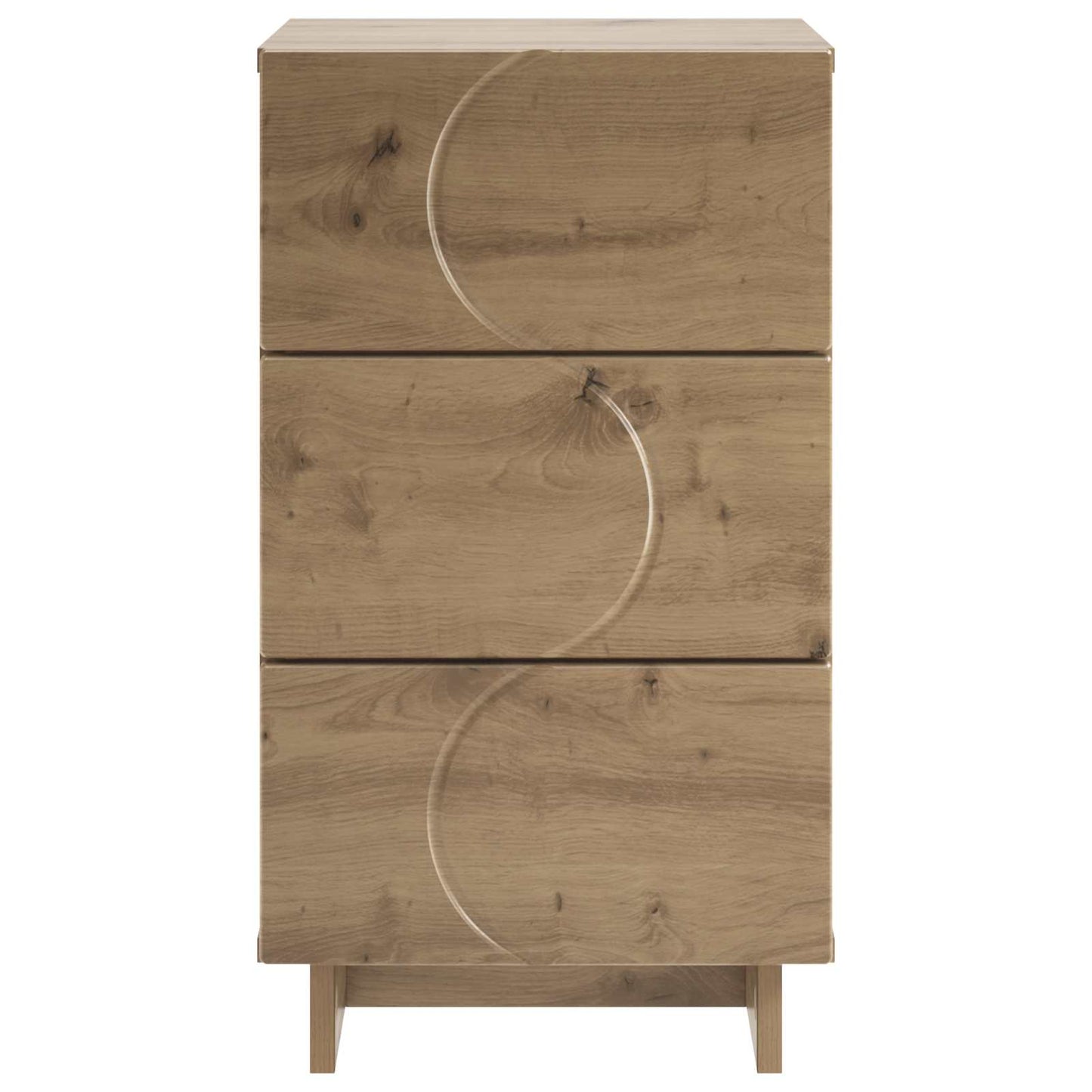 vidaXL Κομοδίνο Artisan Δρυς 33,5 x 34,5 x 60 εκ. Επεξεργασμένο Ξύλο