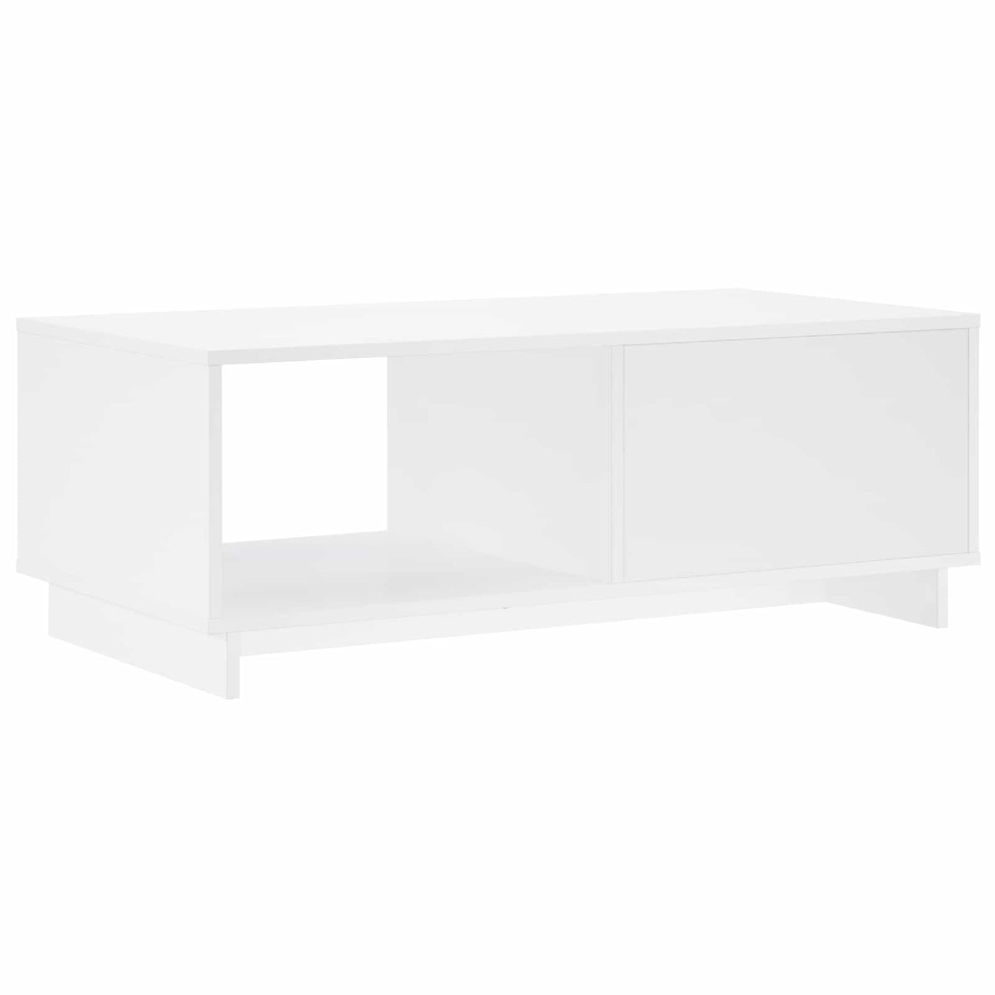 vidaXL Τραπεζάκι σαλονιού Γυαλιστερό Λευκό 95 x 50,5 x 35 εκ.