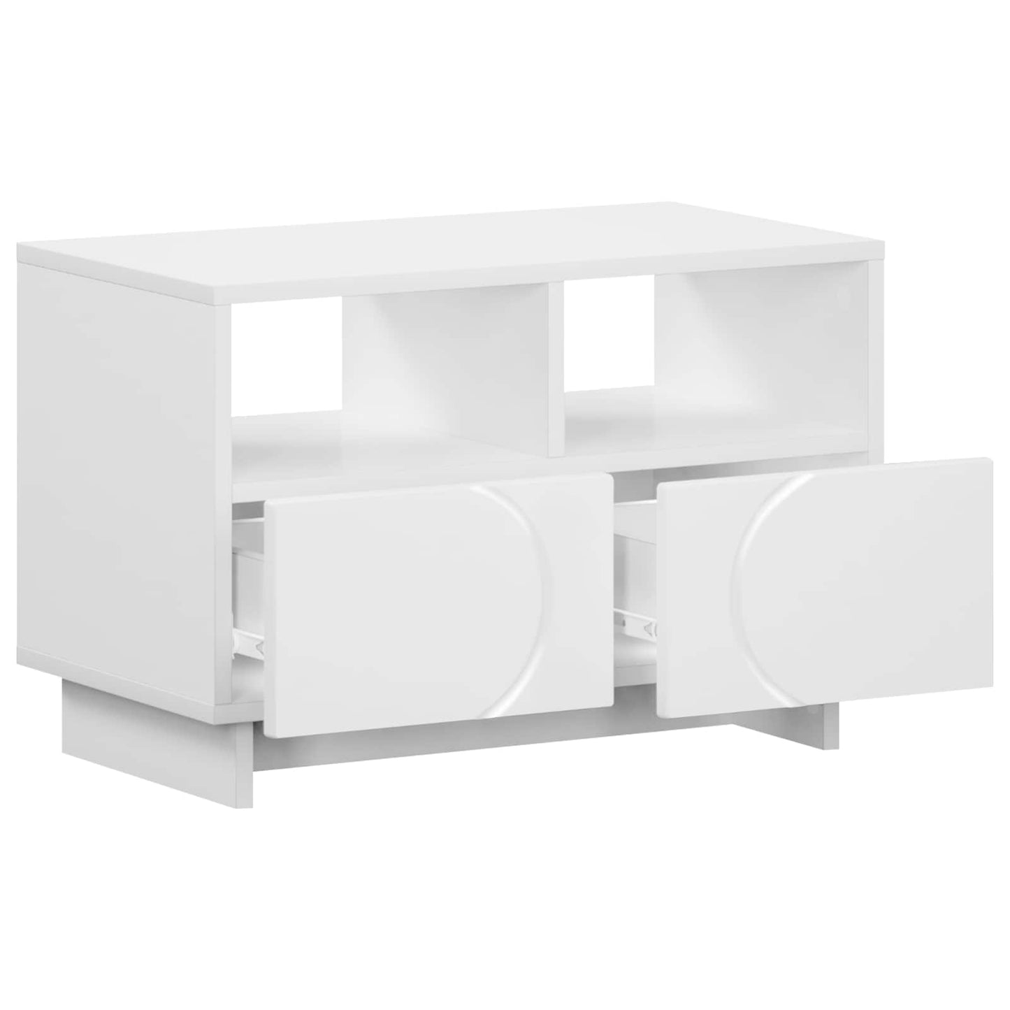 vidaXL Βάση TV 60 x 34.5 x 40 cm Λευκό Επεξεργασμένο Ξύλο