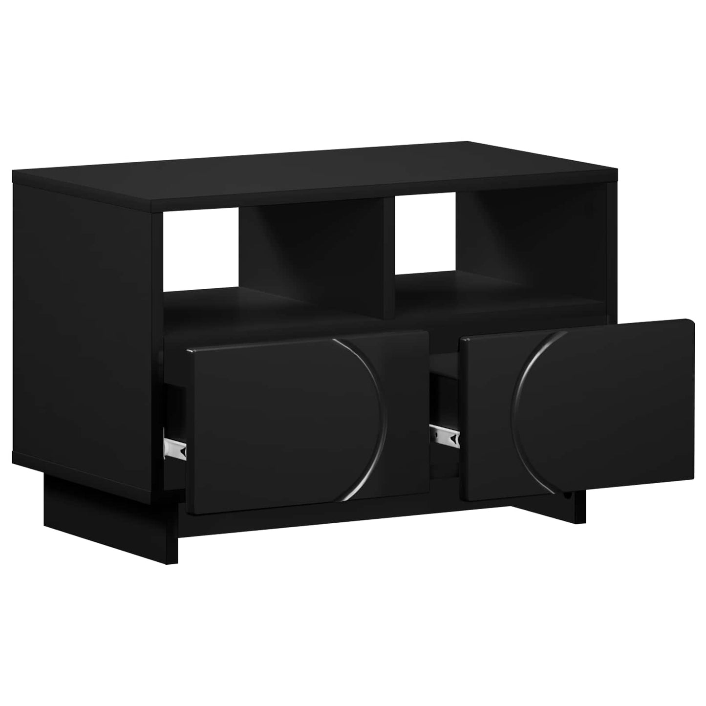 vidaXL Βάση TV 60 x 34.5 x 40 cm Μαύρο Επεξεργασμένο Ξύλο