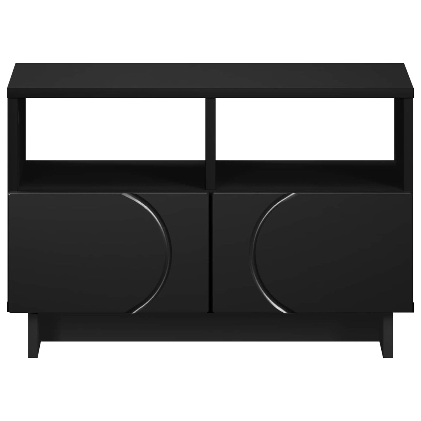 vidaXL Βάση TV 60 x 34.5 x 40 cm Μαύρο Επεξεργασμένο Ξύλο