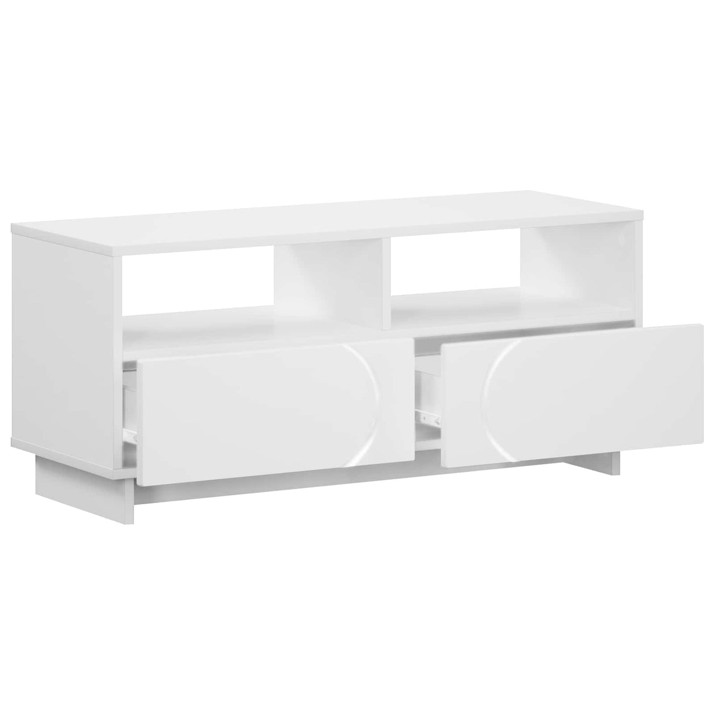 vidaXL Βάση TV 90 x 34.5 x 40 cm Λευκό Επεξεργασμένο Ξύλο