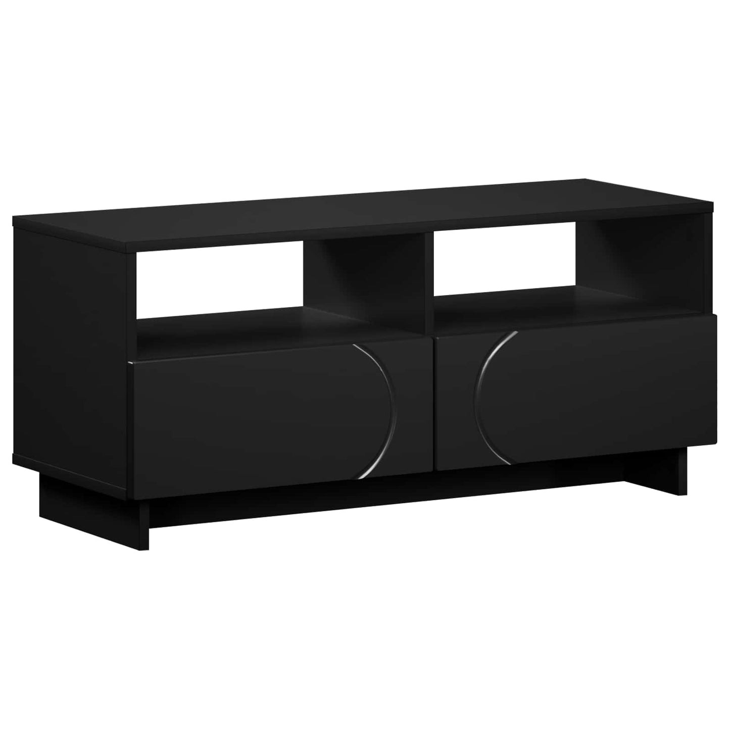 vidaXL Βάση TV 90 x 34.5 x 40 cm Μαύρο Επεξεργασμένο Ξύλο