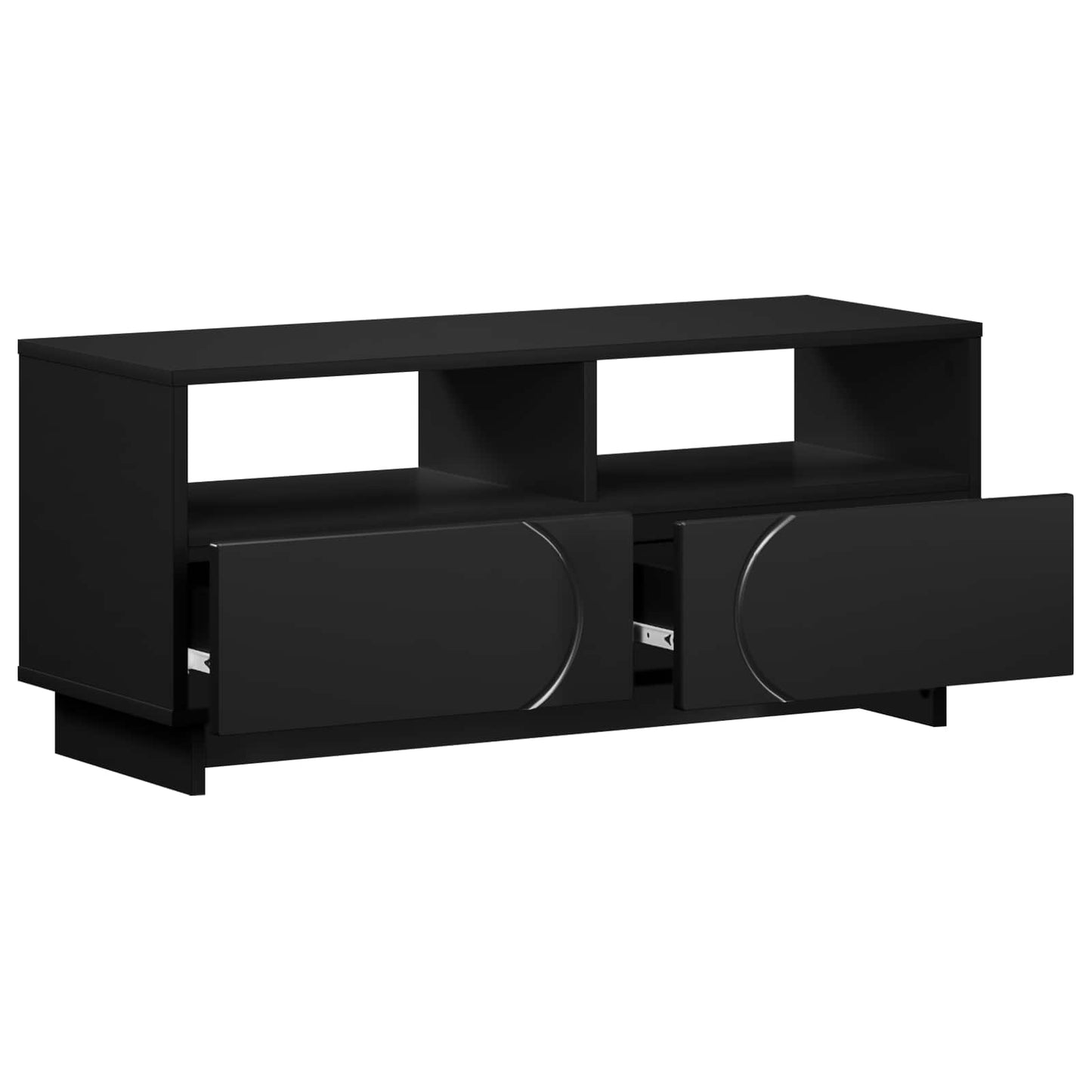 vidaXL Βάση TV 90 x 34.5 x 40 cm Μαύρο Επεξεργασμένο Ξύλο