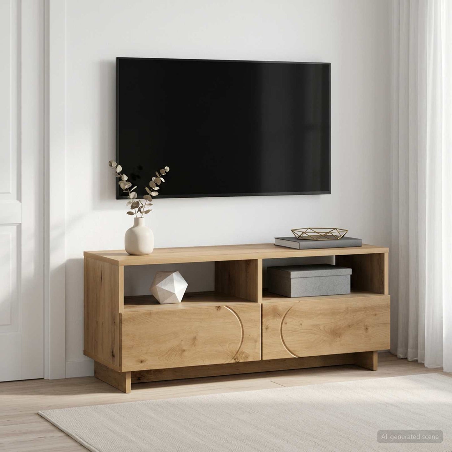 vidaXL Βάση TV 90 x 34.5 x 40 cm Artisan Δρυς Επεξεργασμένο Ξύλο
