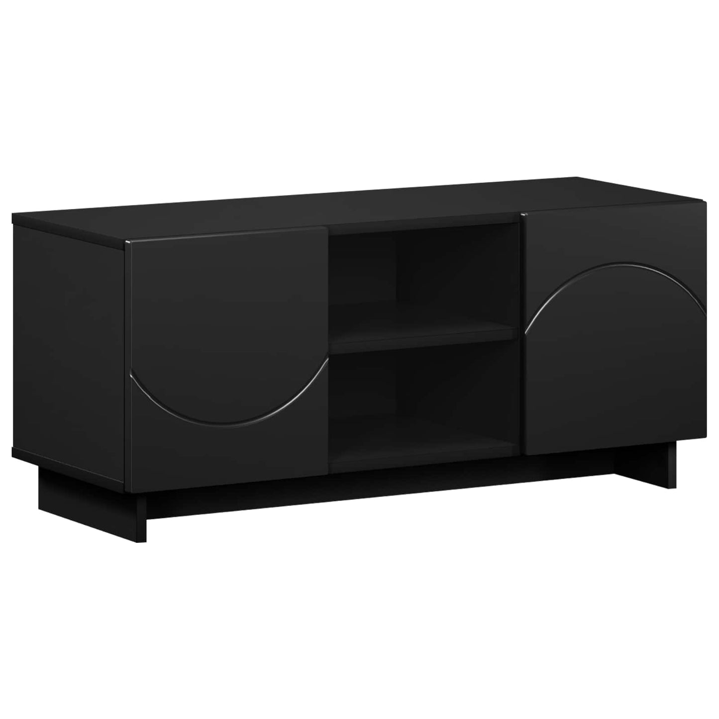 vidaXL Βάση TV 90 x 34.5 x 40 cm Μαύρο Επεξεργασμένο Ξύλο