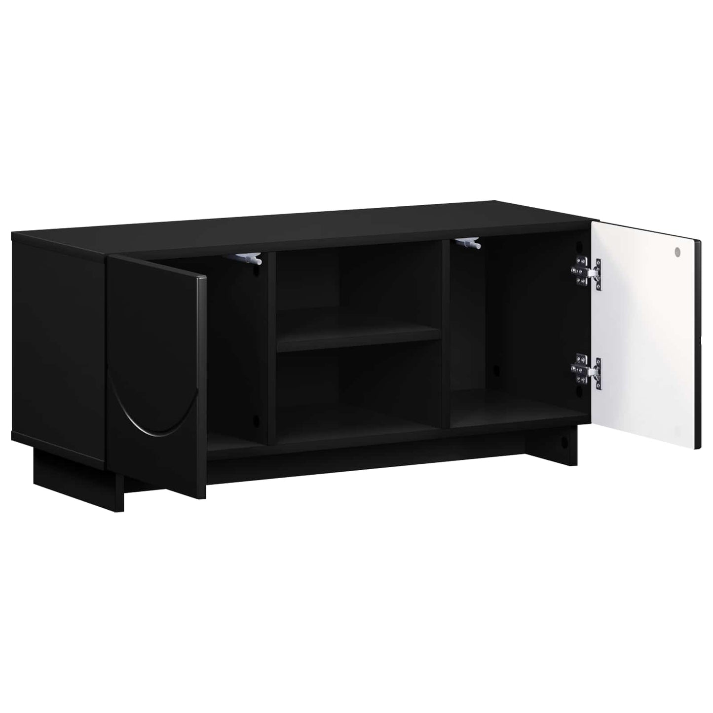 vidaXL Βάση TV 90 x 34.5 x 40 cm Μαύρο Επεξεργασμένο Ξύλο