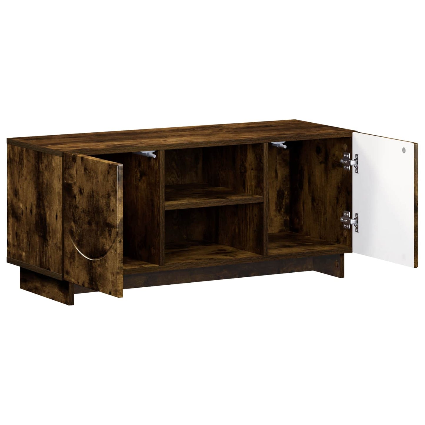 vidaXL Βάση TV 90 x 34.5 x 40 cm Καπνισμένο Ξύλο Δρυός