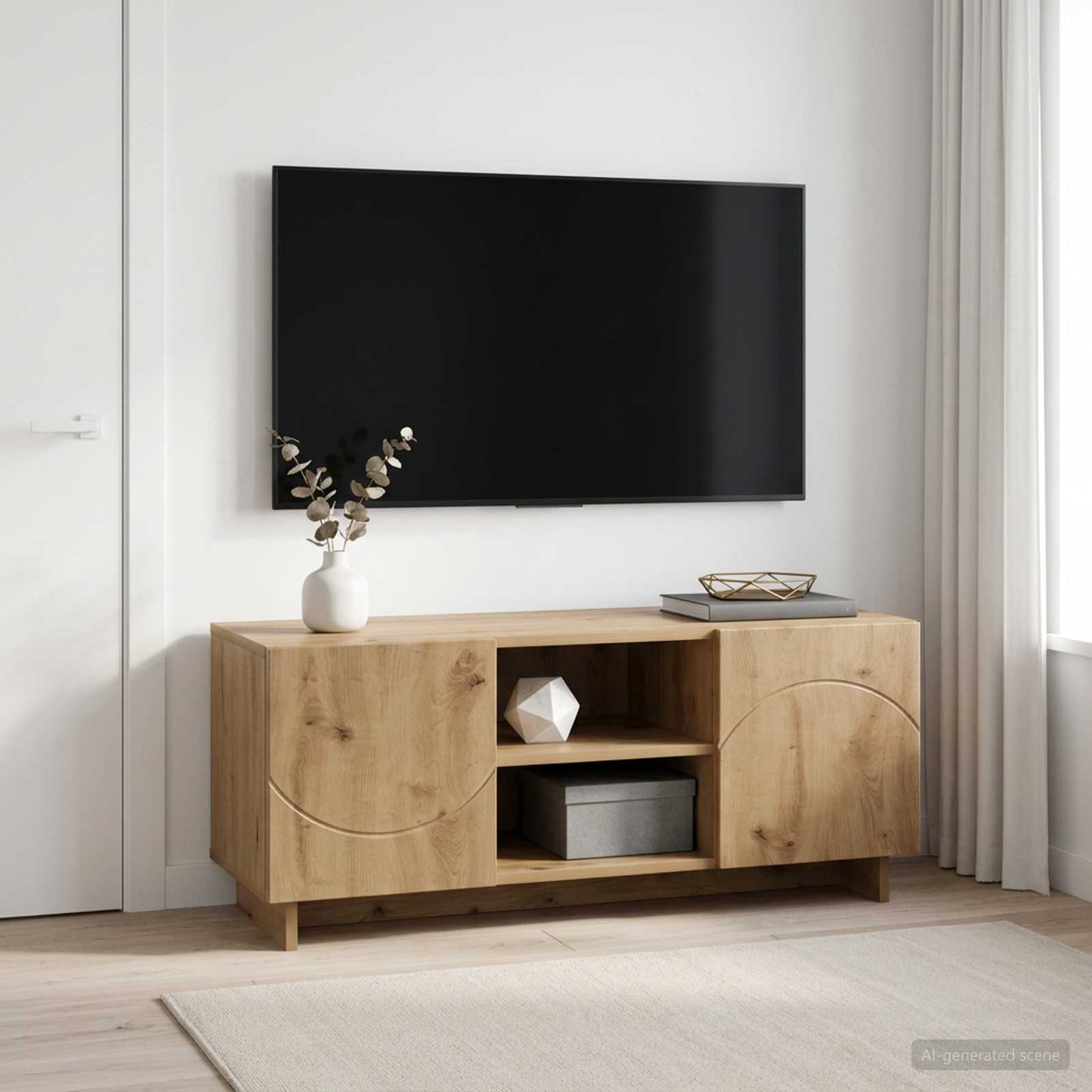 vidaXL Βάση TV 90 x 34.5 x 40 cm Artisan Δρυς Επεξεργασμένο Ξύλο