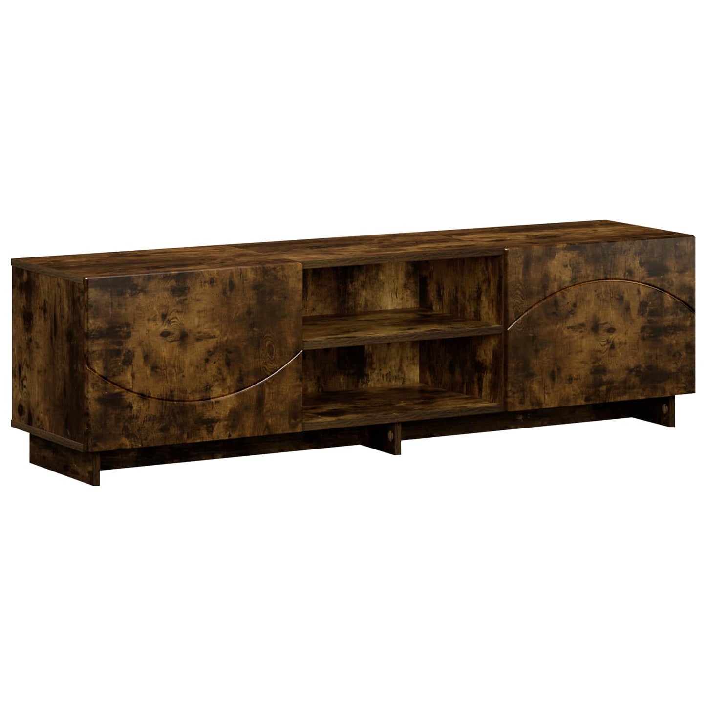 vidaXL Βάση TV 140 x 34.5 x 40 cm Καπνισμένο Ξύλο Δρυός