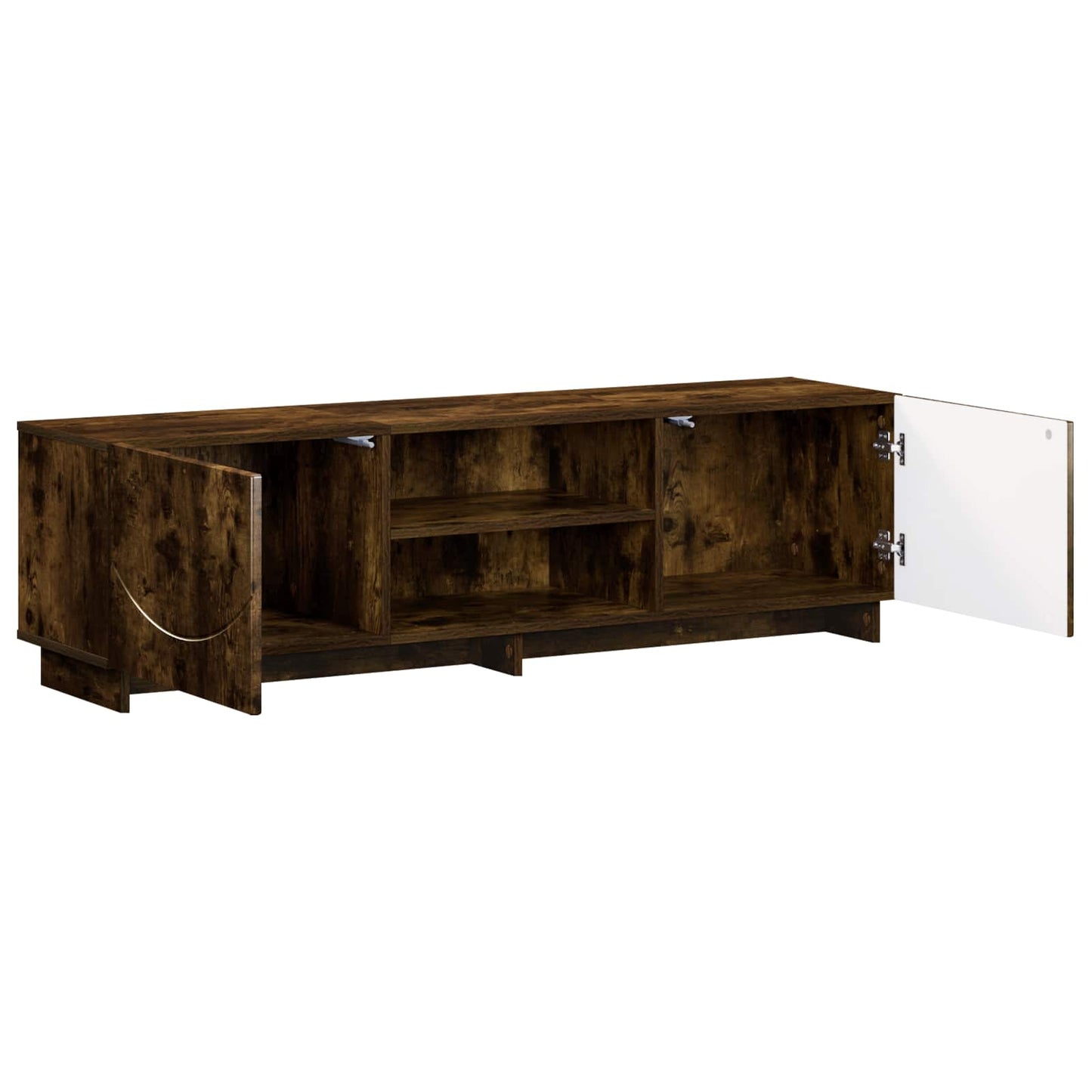vidaXL Βάση TV 140 x 34.5 x 40 cm Καπνισμένο Ξύλο Δρυός