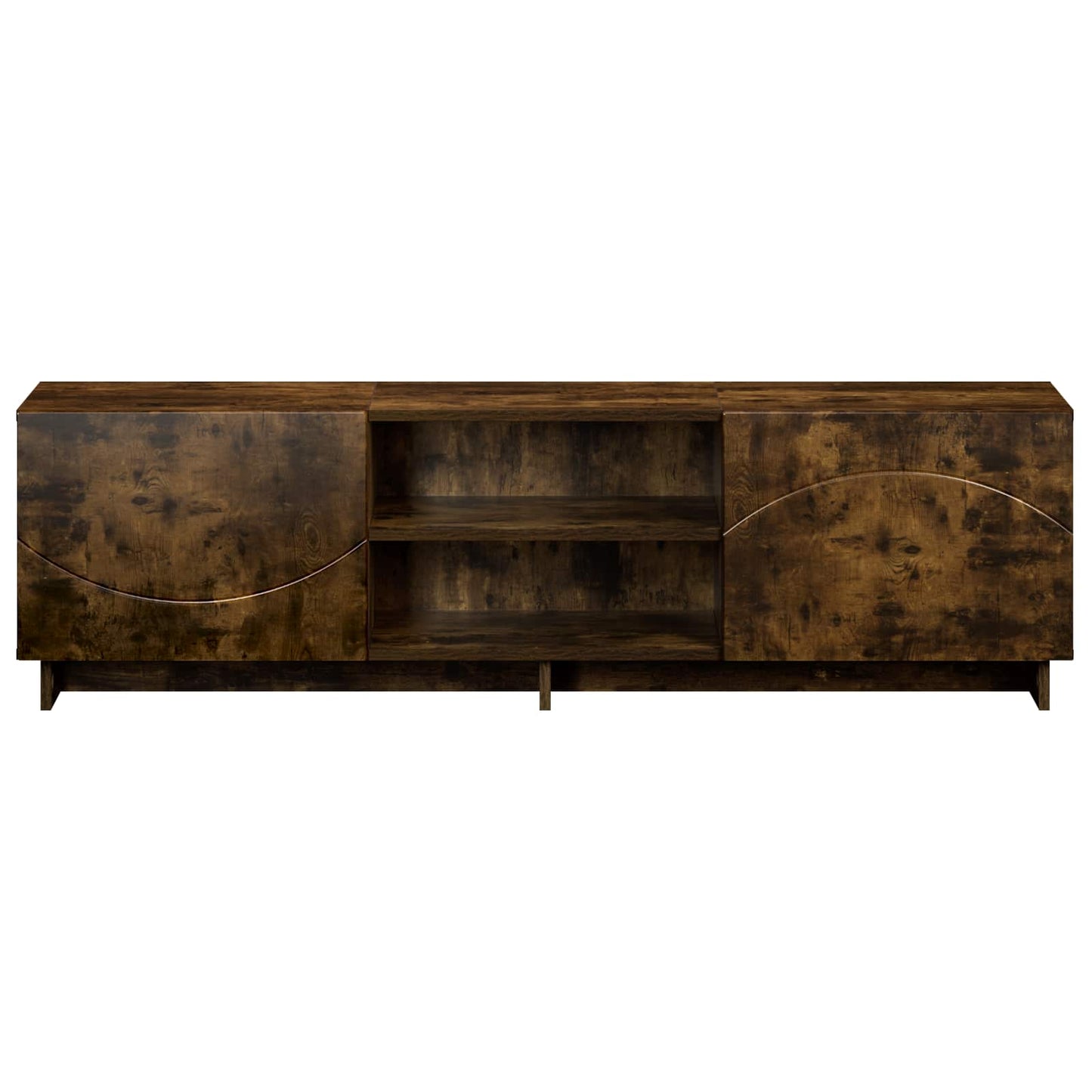 vidaXL Βάση TV 140 x 34.5 x 40 cm Καπνισμένο Ξύλο Δρυός