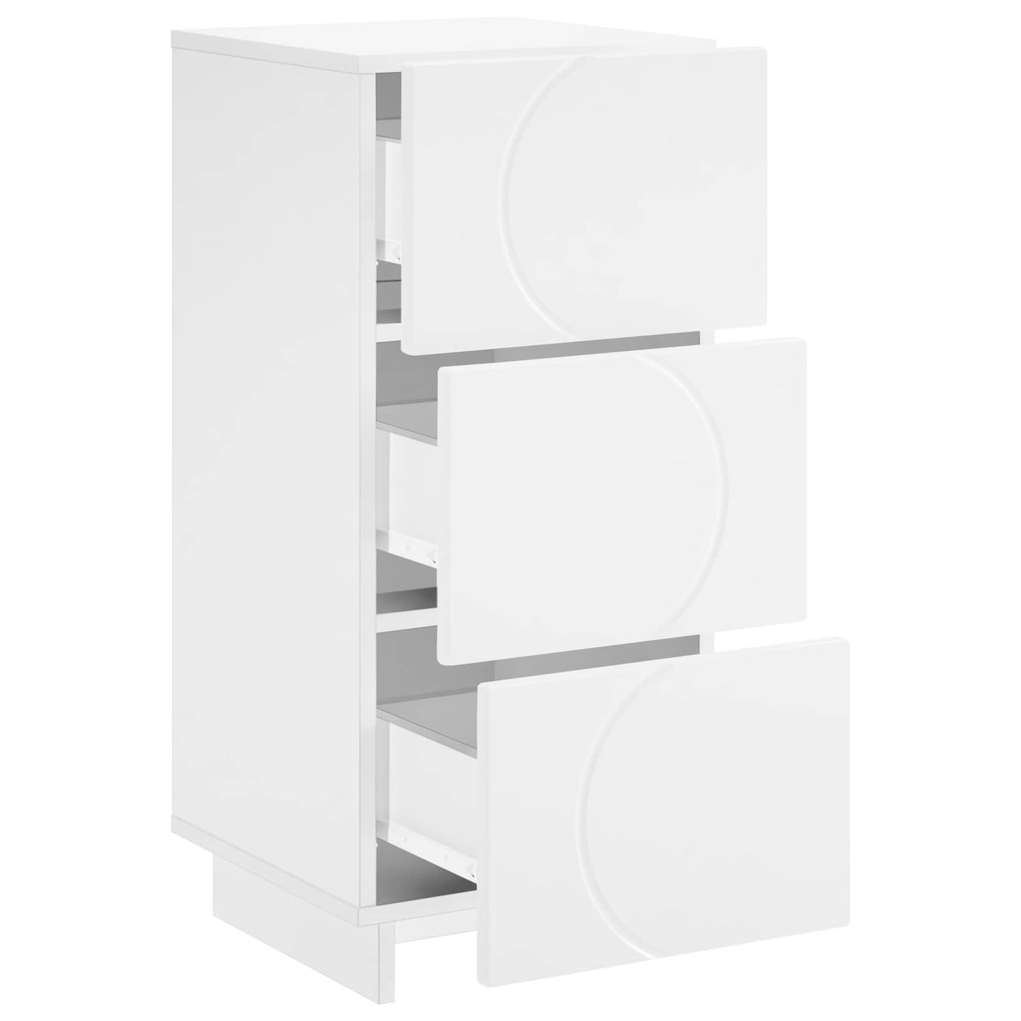 vidaXL Μπουφές Λευκό 33,5 x 34,5 x 75 εκ. Επεξεργασμένο Ξύλο