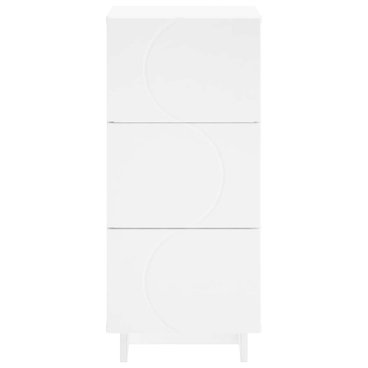 vidaXL Μπουφές Λευκό 33,5 x 34,5 x 75 εκ. Επεξεργασμένο Ξύλο