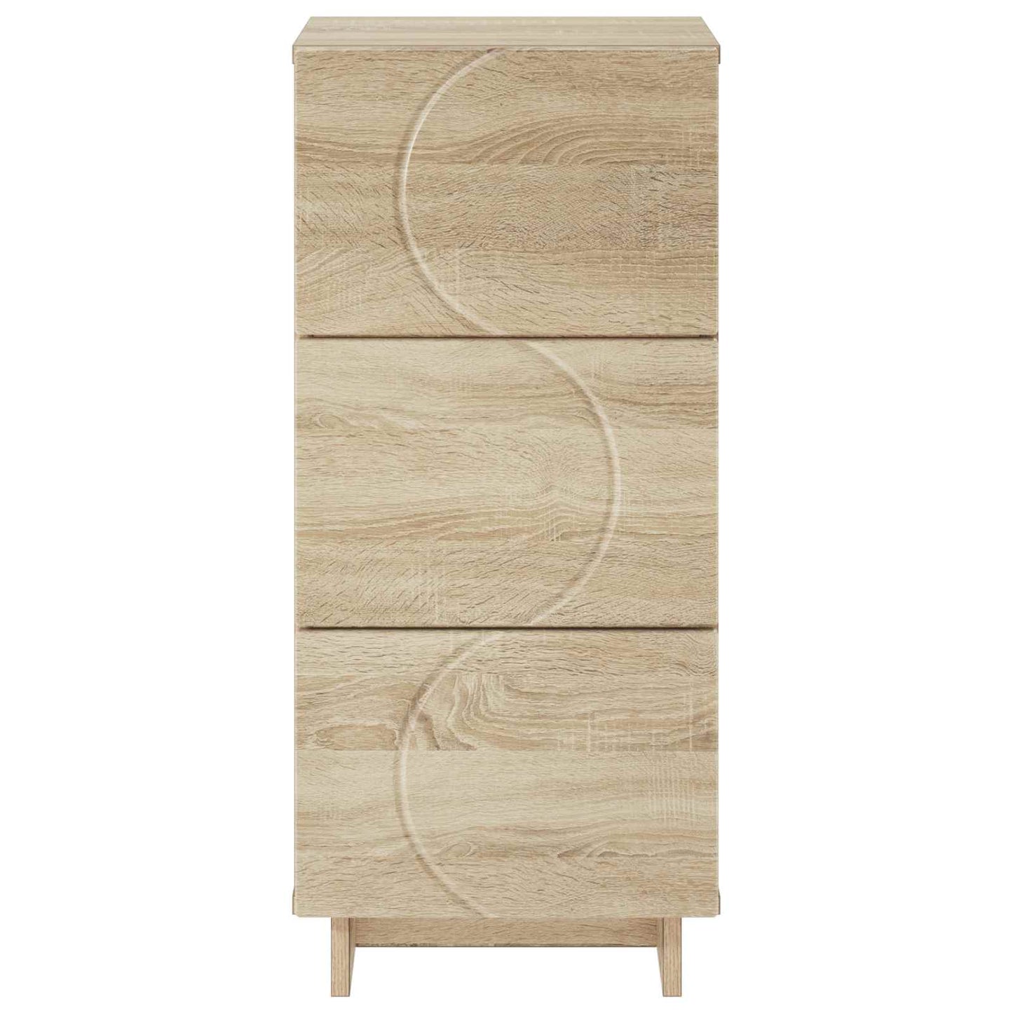 vidaXL Μπουφές Sonoma Δρυς 33,5 x 34,5 x 75 εκ. Επεξεργασμένο Ξύλο