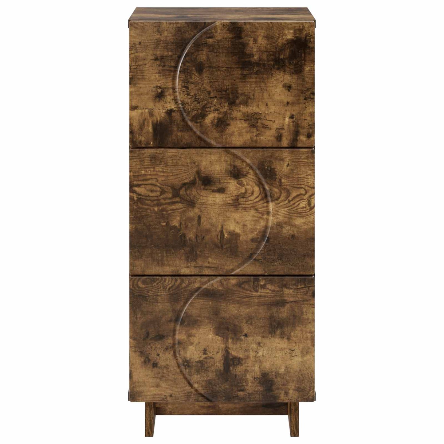vidaXL Μπουφές Καπνισμένο Ξύλο Δρυός 33,5 x 34,5 x 75 εκ.