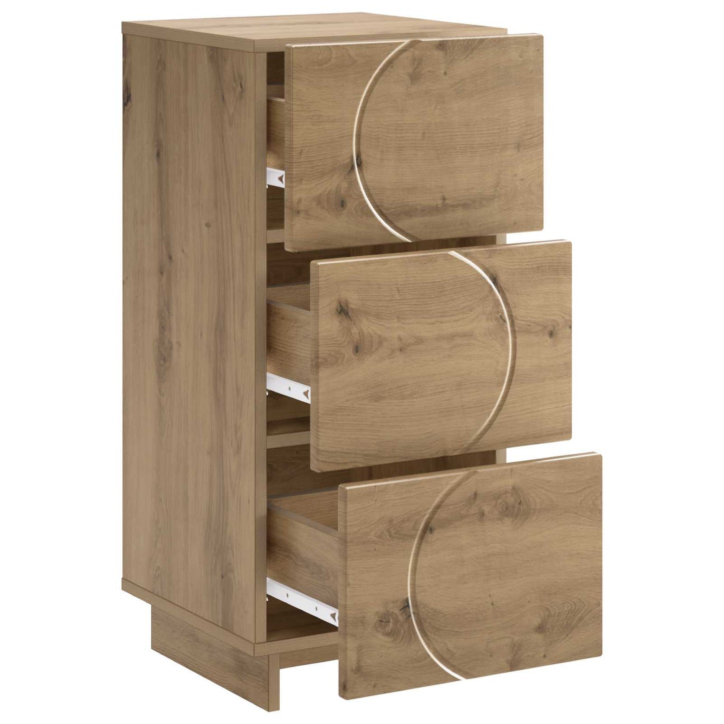 vidaXL Μπουφές Artisan Δρυς 33,5 x 34,5 x 75 εκ. Επεξεργασμένο Ξύλο
