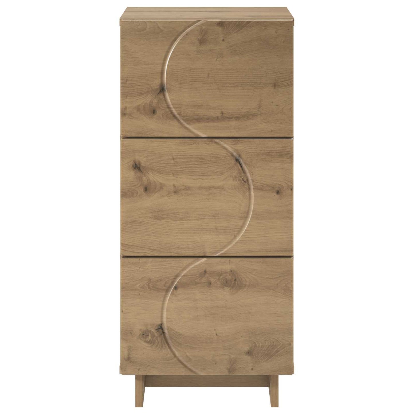 vidaXL Μπουφές Artisan Δρυς 33,5 x 34,5 x 75 εκ. Επεξεργασμένο Ξύλο