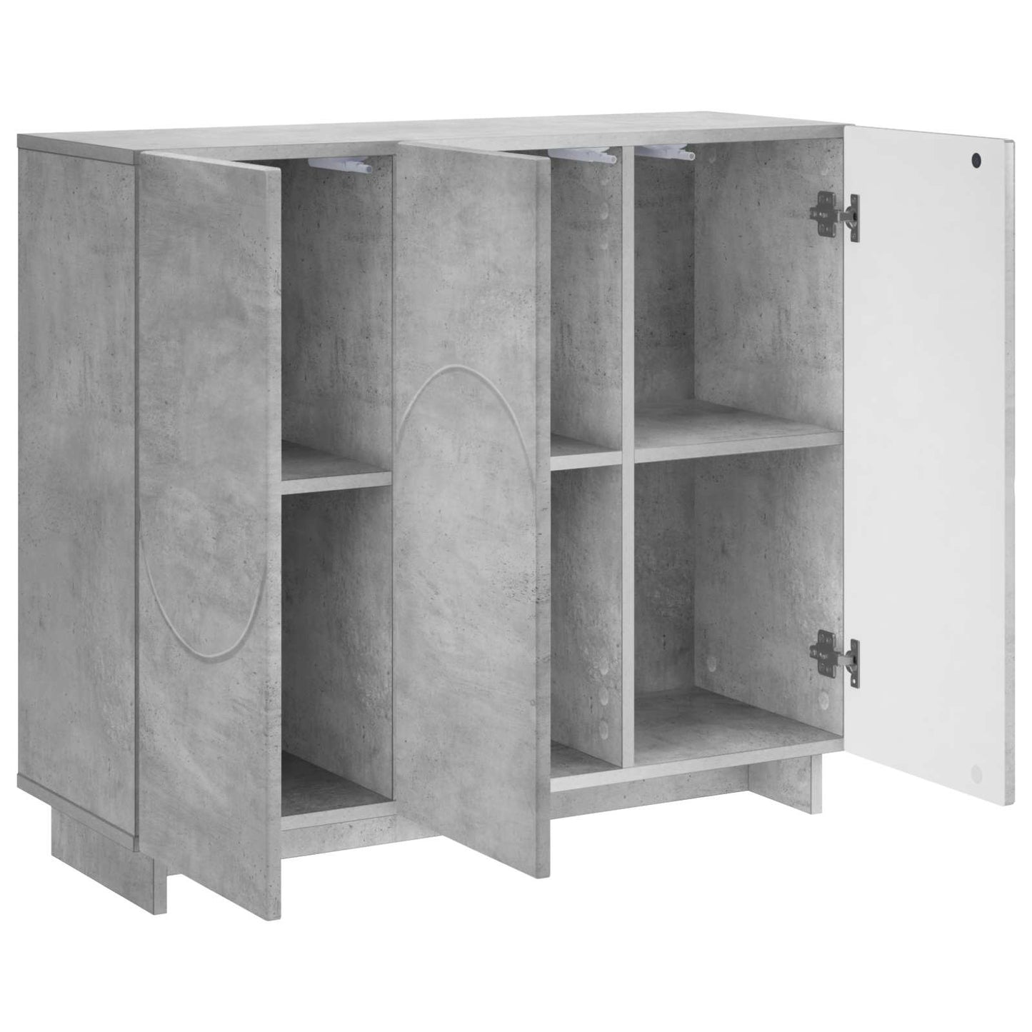 vidaXL Μπουφές Γκρι Σκυροδέματος 85.5 x 31 x 75 εκ. Τεχνητό ξύλο