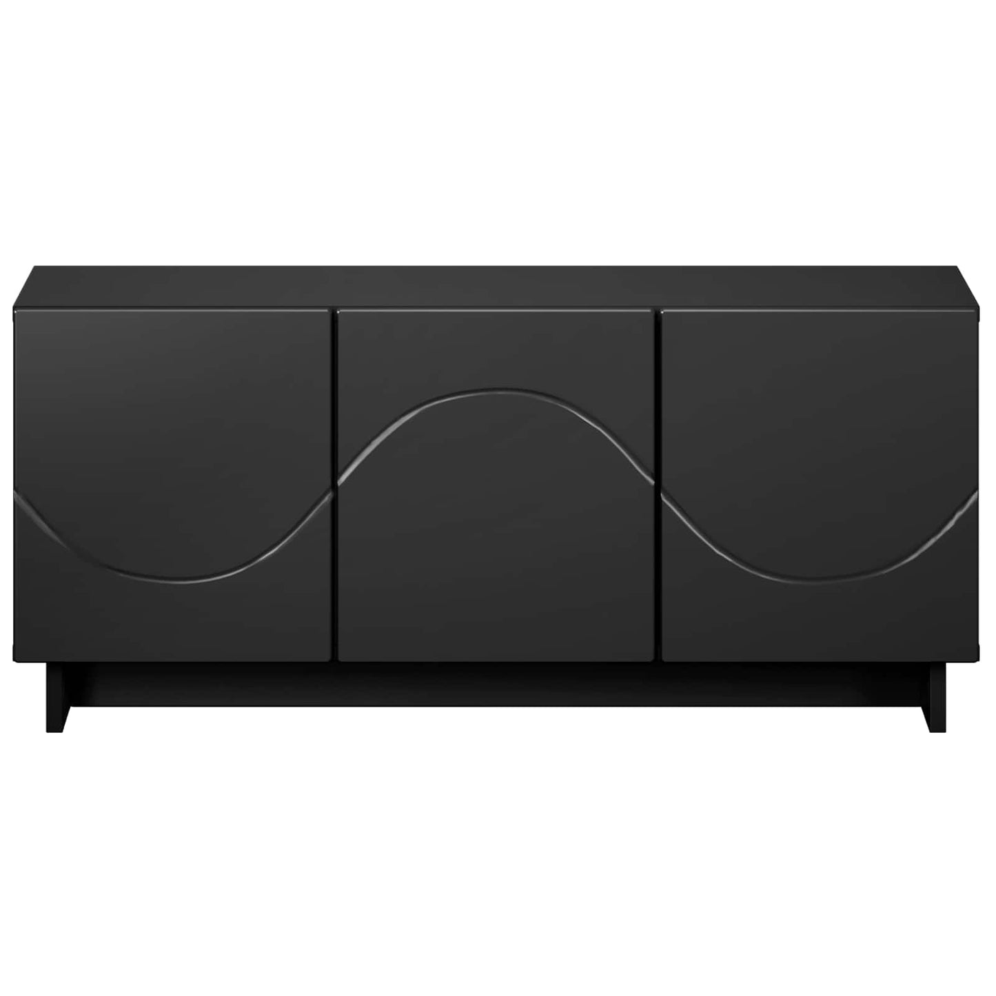 vidaXL Βάση TV 90 x 34.5 x 40 cm Μαύρο Επεξεργασμένο Ξύλο