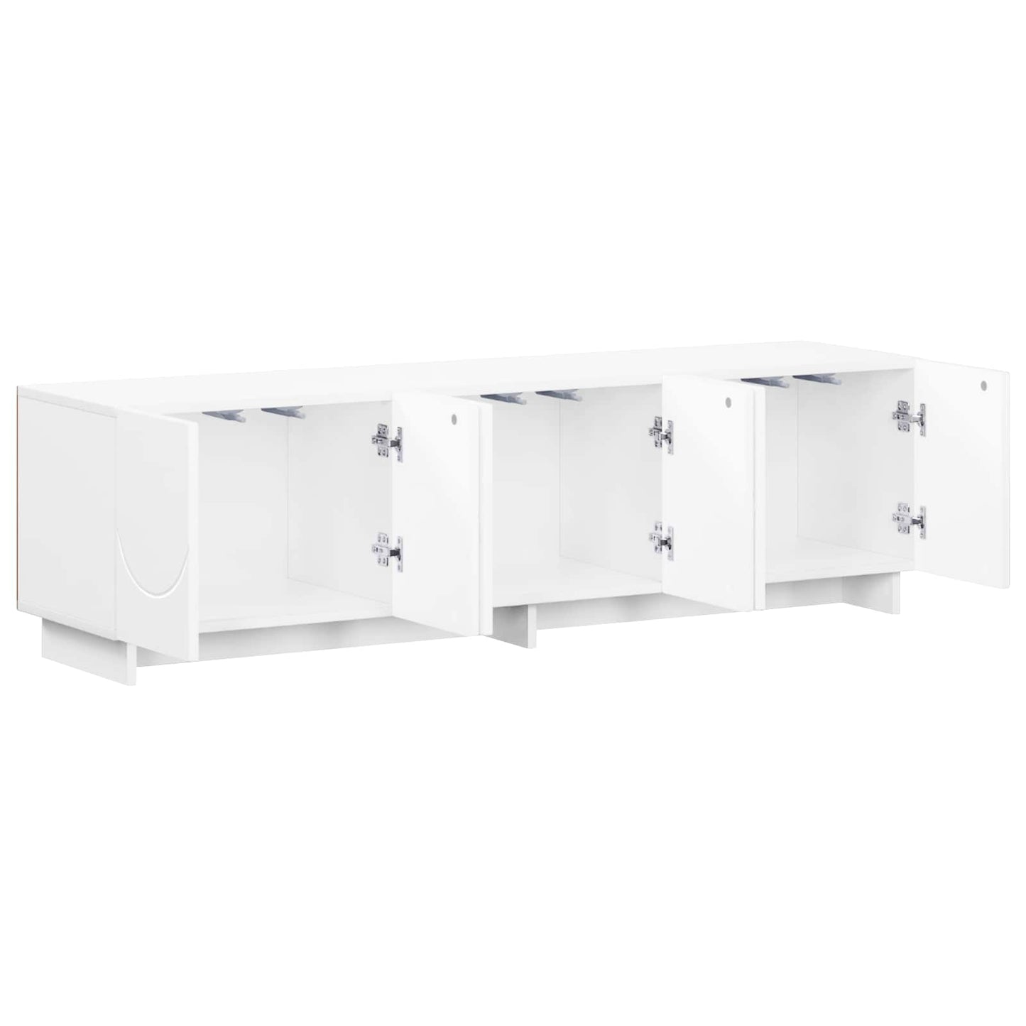 vidaXL Βάση TV 140 x 34.5 x 40 cm Λευκό Επεξεργασμένο Ξύλο