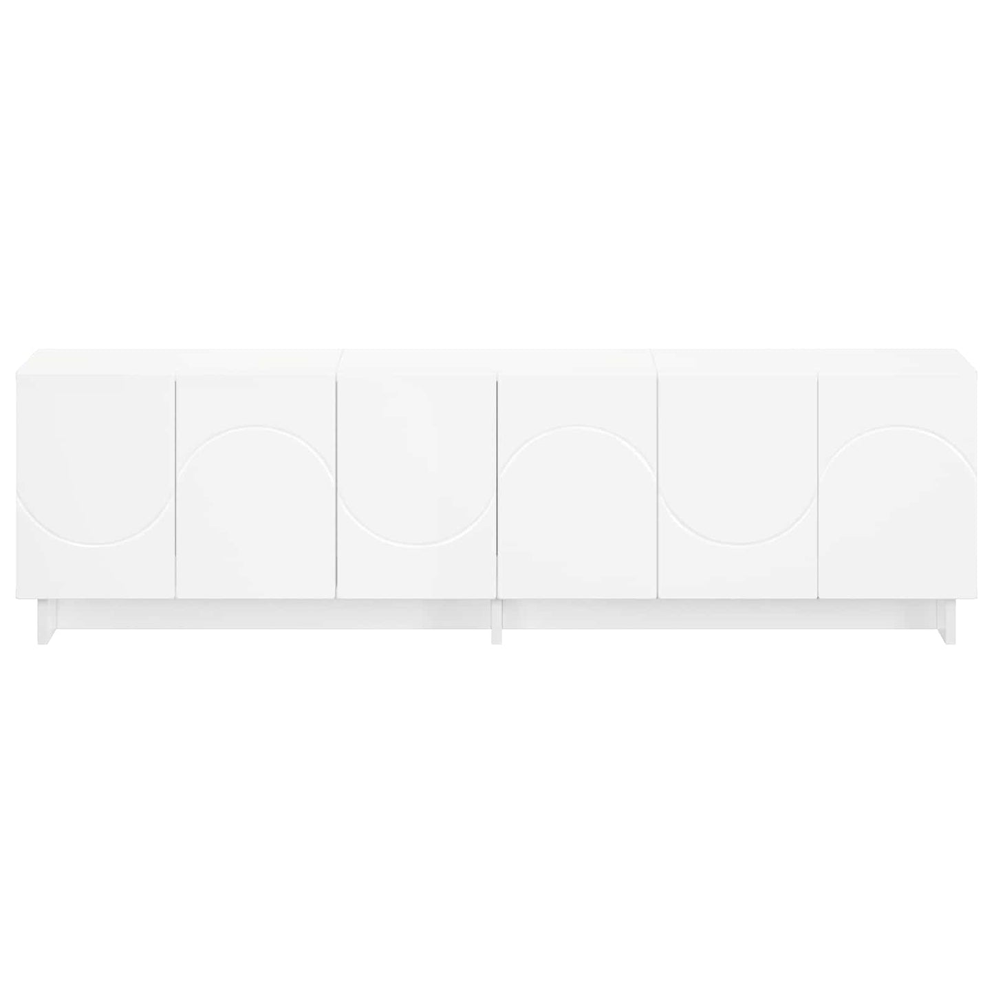 vidaXL Βάση TV 140 x 34.5 x 40 cm Λευκό Επεξεργασμένο Ξύλο