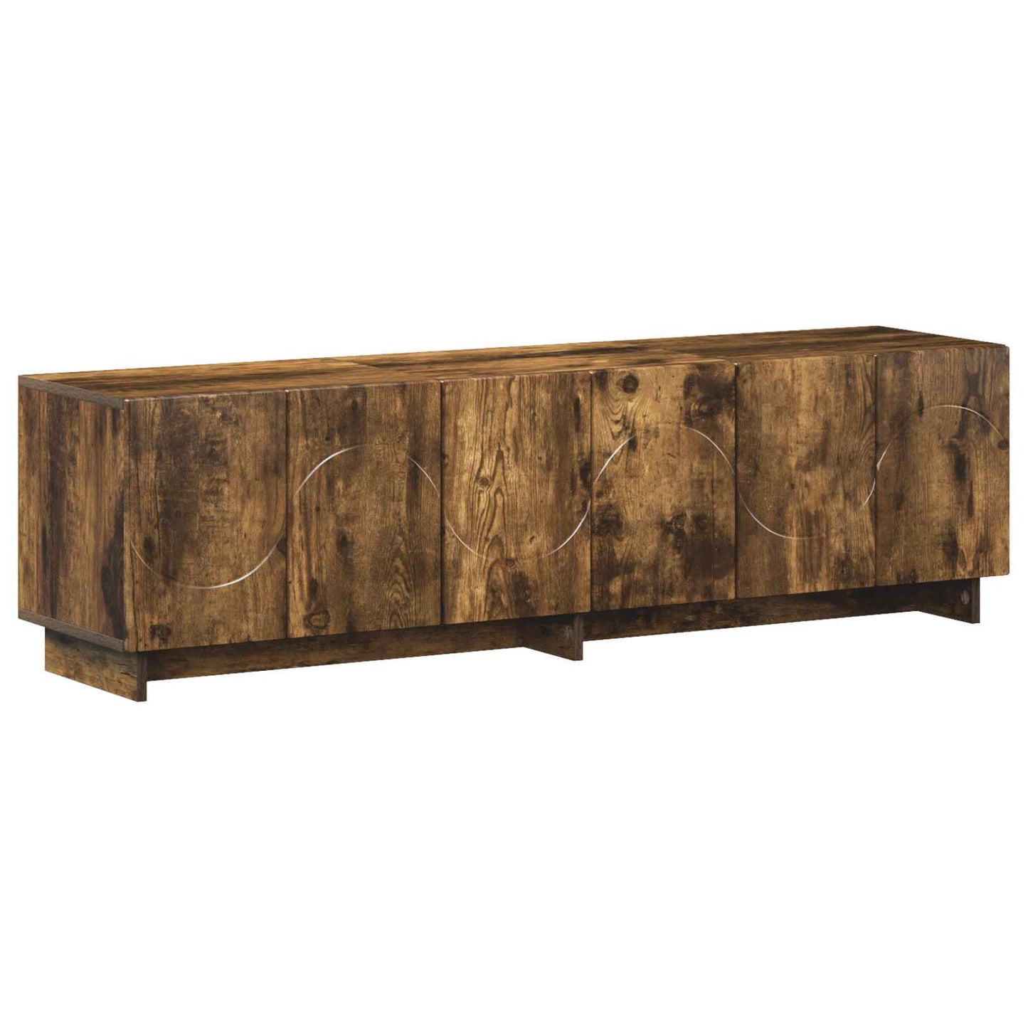 vidaXL Βάση TV 140 x 34.5 x 40 cm Καπνισμένο Ξύλο Δρυός