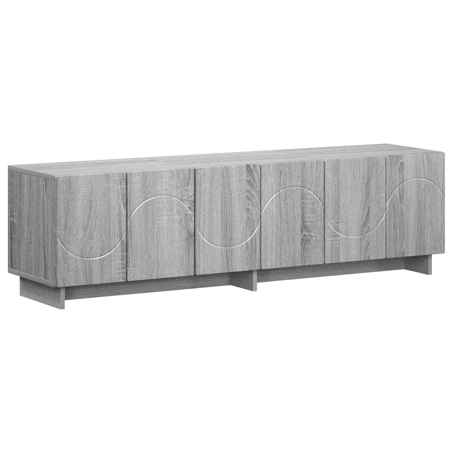 vidaXL Βάση TV 140 x 34.5 x 40 cm Γκρι Sonoma Επεξεργασμένο Ξύλο