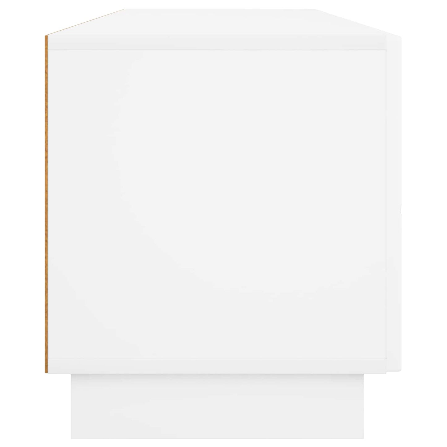 vidaXL Βάση TV 180 x 34,5 x 40 cm Γυαλιστερό Λευκό Επεξεργασμένο Ξύλο