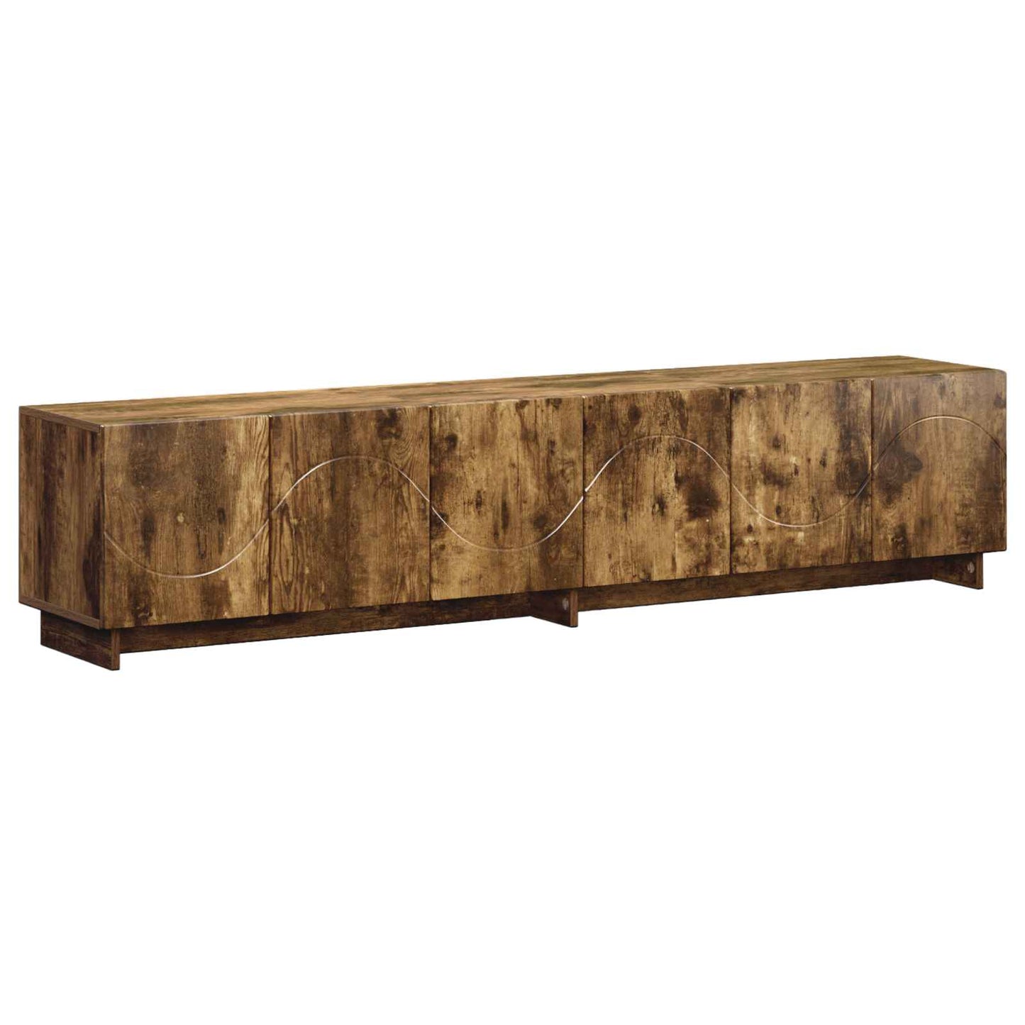 vidaXL Βάση TV 180 x 34,5 x 40 cm Καπνισμένο Ξύλο Δρυός