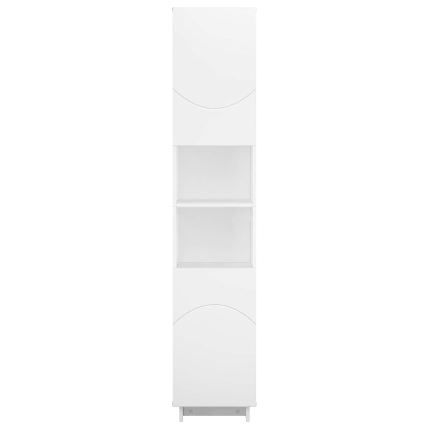 vidaXL Ντουλάπι μπάνιου Λευκό 36,5 x 38 x 180 εκ. Επεξεργασμένο Ξύλο