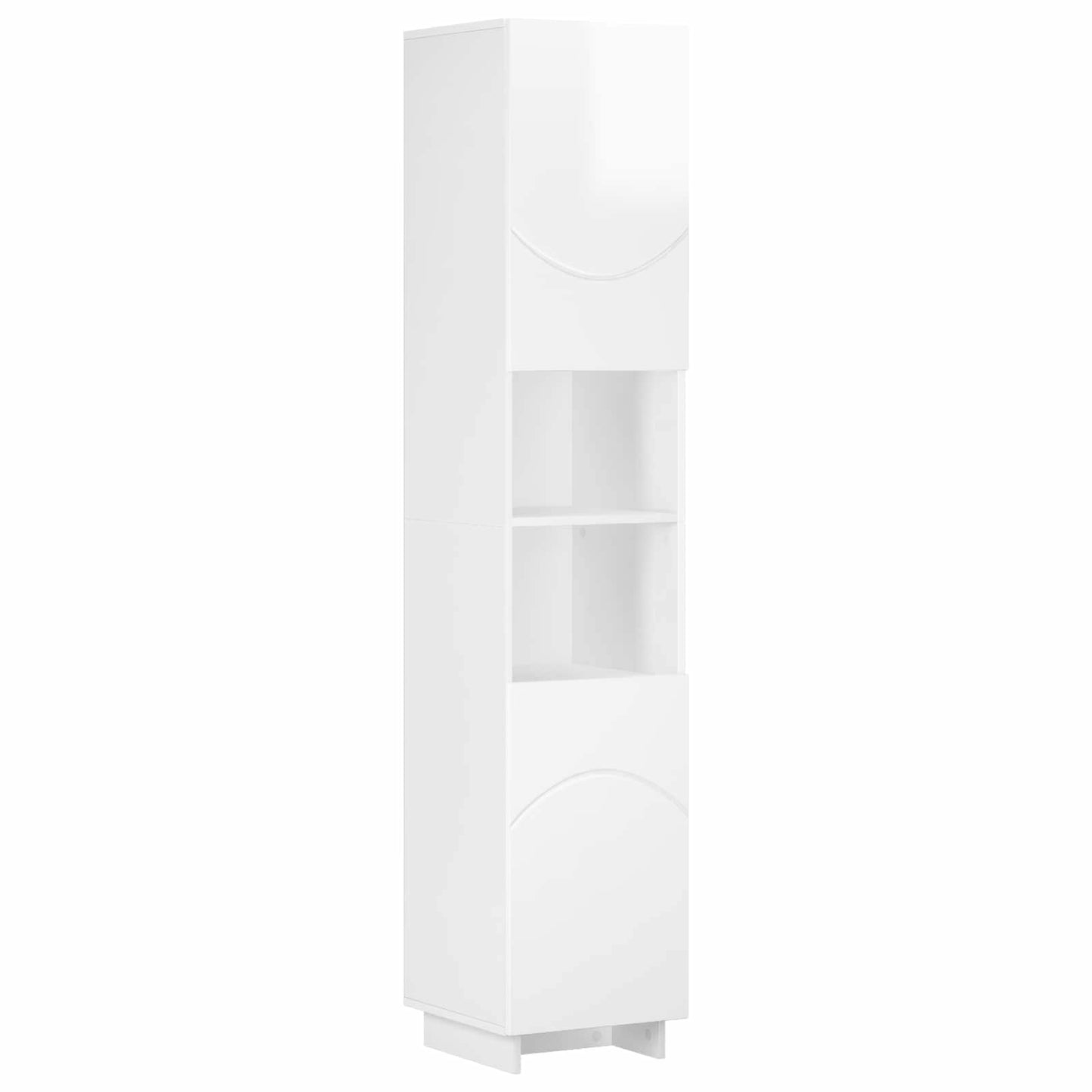 vidaXL Ντουλάπι μπάνιου Γυαλιστερό Λευκό 36,5 x 38 x 180 εκ.