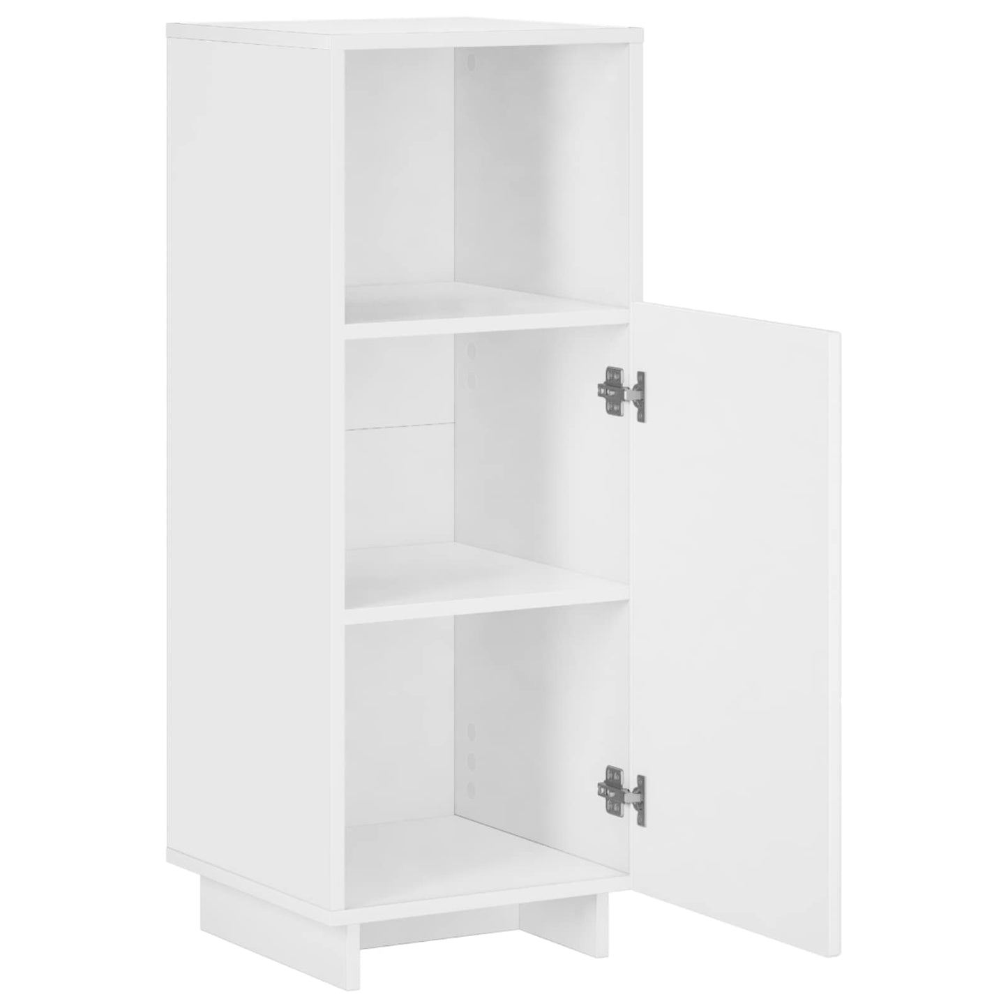 vidaXL Ντουλάπι μπάνιου Λευκό 36,5 x 38 x 95 cm Επεξεργασμένο Ξύλο
