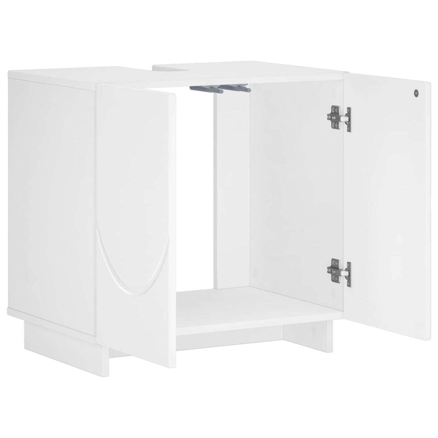 vidaXL Έπιπλο μπάνιου Γυαλιστερό Λευκό 60 x 41 x 58 cm